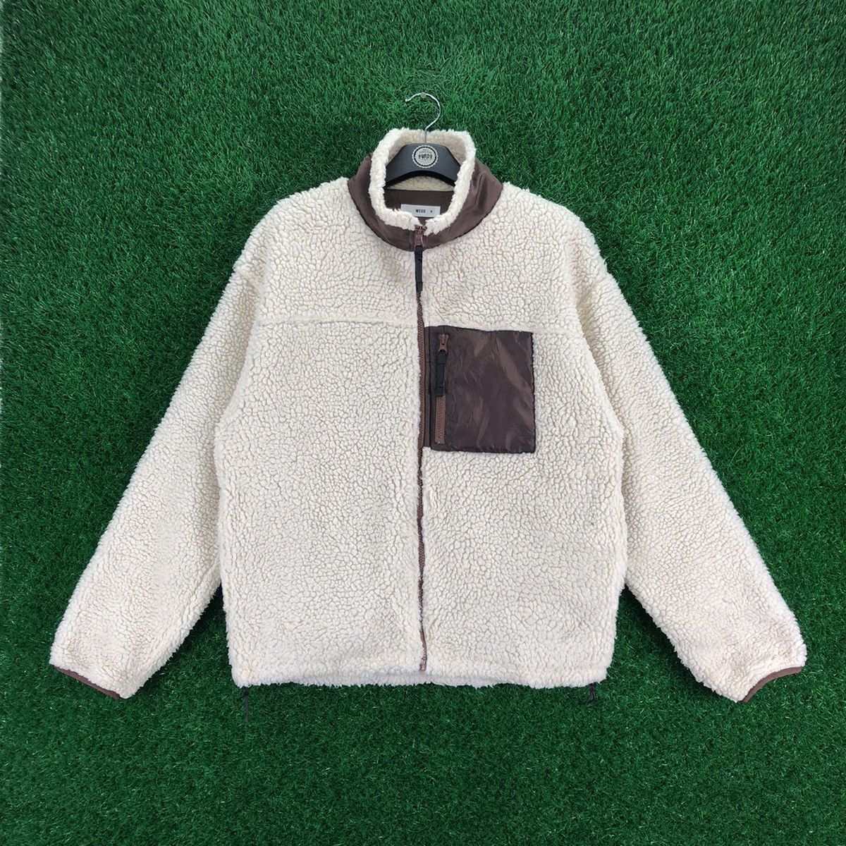 Japanese Brand Bulky Sherpa Autumn Winter Zipper Jacket Outdoor by Wego Size US M / EU 48-50 / 2 - 1 Thumbnail