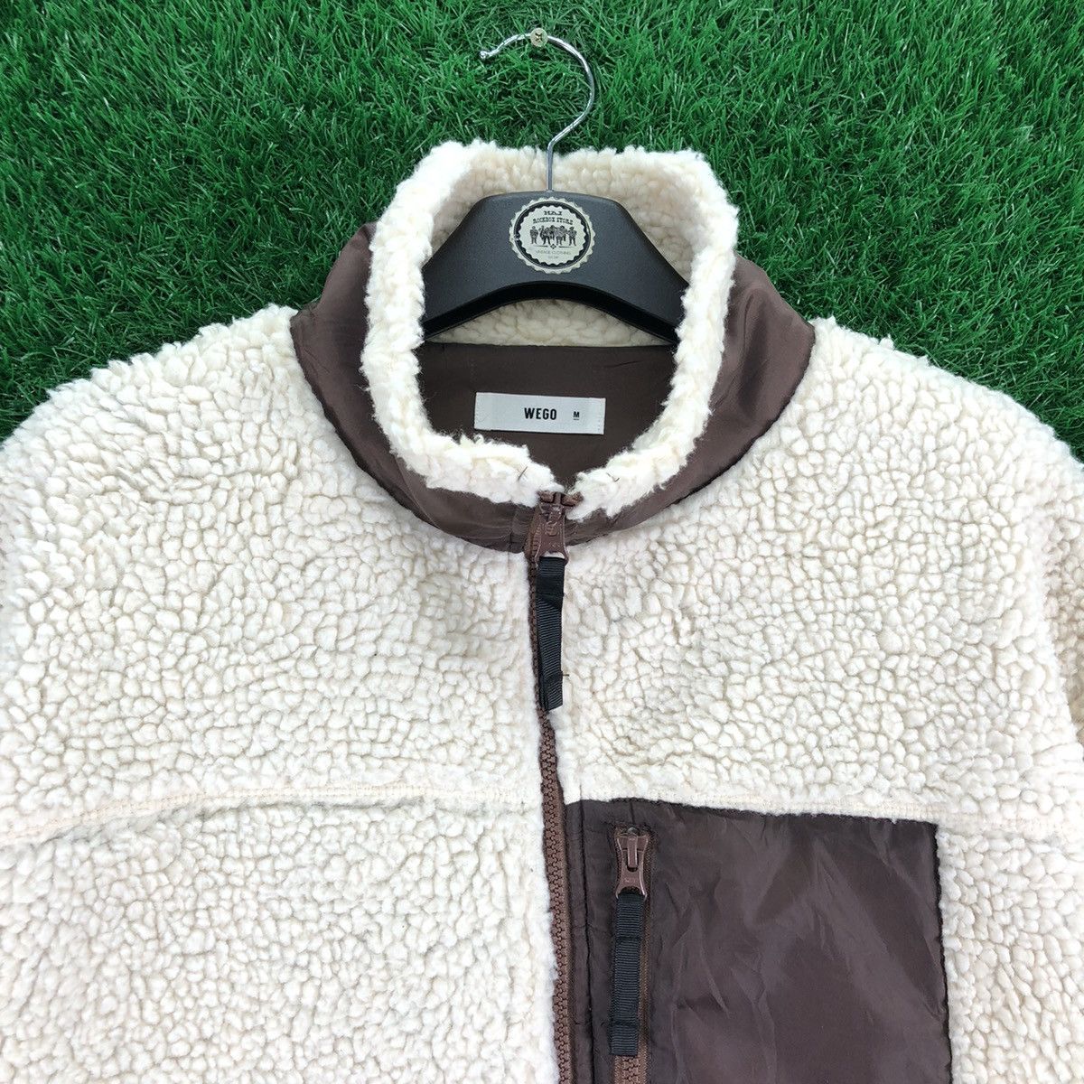 Japanese Brand Bulky Sherpa Autumn Winter Zipper Jacket Outdoor by Wego Size US M / EU 48-50 / 2 - 7 Thumbnail
