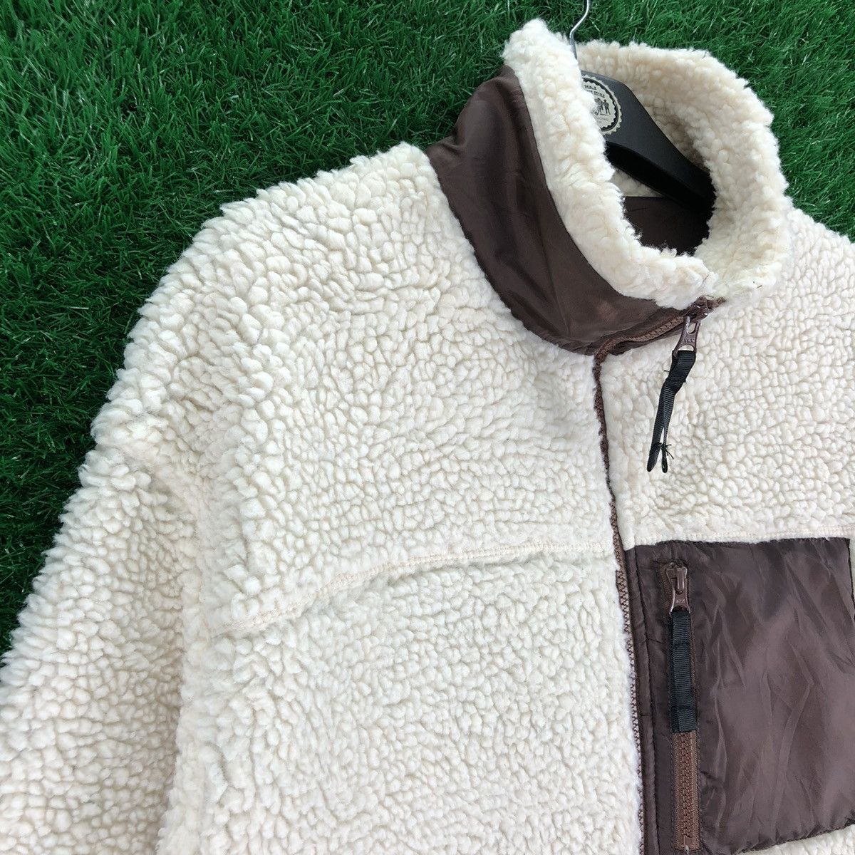 Japanese Brand Bulky Sherpa Autumn Winter Zipper Jacket Outdoor by Wego Size US M / EU 48-50 / 2 - 2 Thumbnail