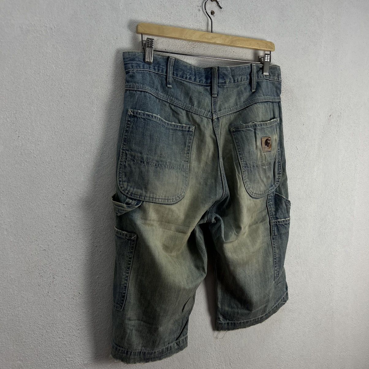 Carhartt VINTAGE CARHARTT SHORT DENIM PANTS DISTRESSED DESIGN WEAR Size US 34 / EU 50 - 8 Thumbnail