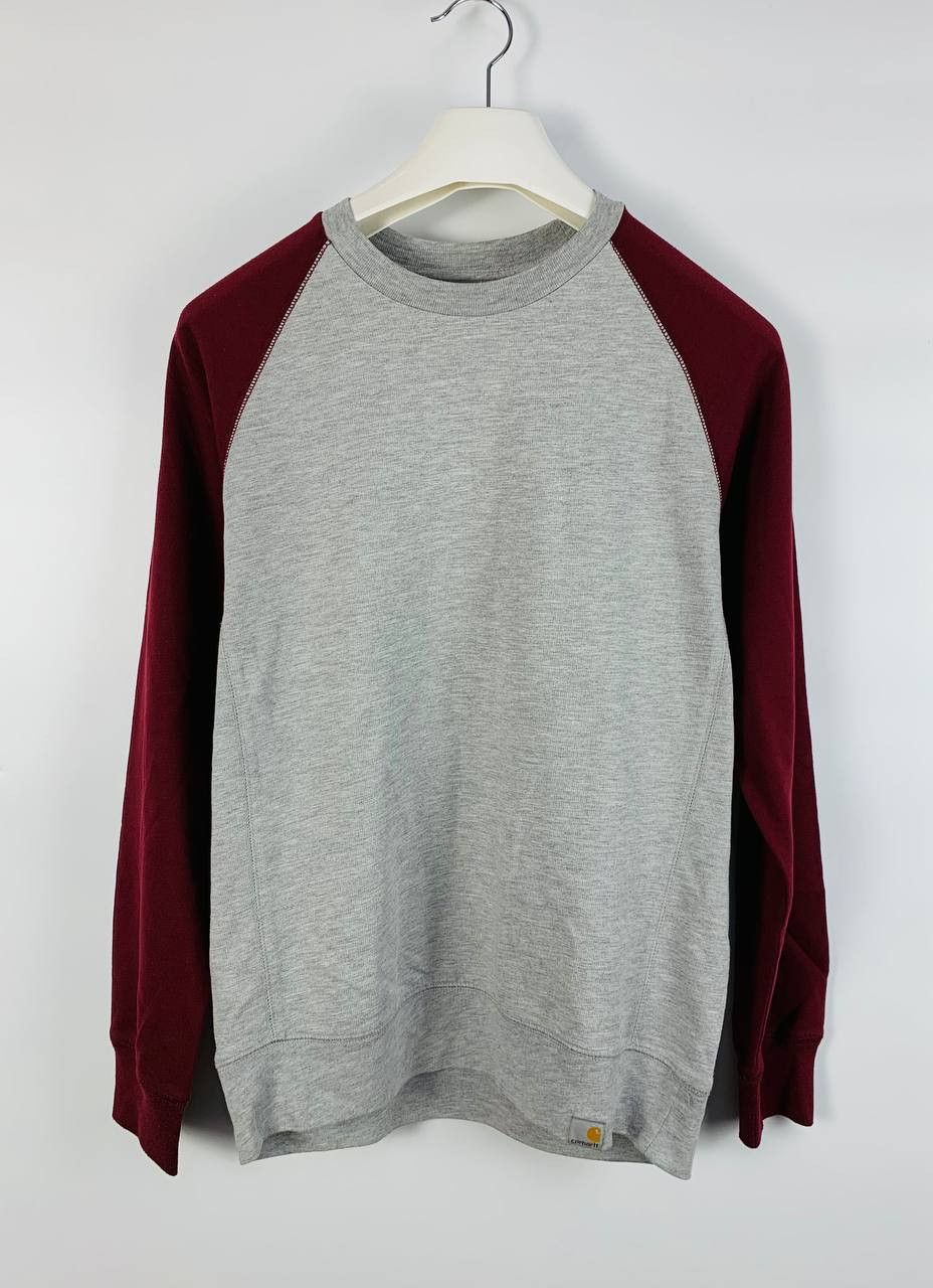 Carhartt Carhartt sweatshirt grey burgundy cotton S Size US S / EU 44-46 / 1 - 1 Thumbnail