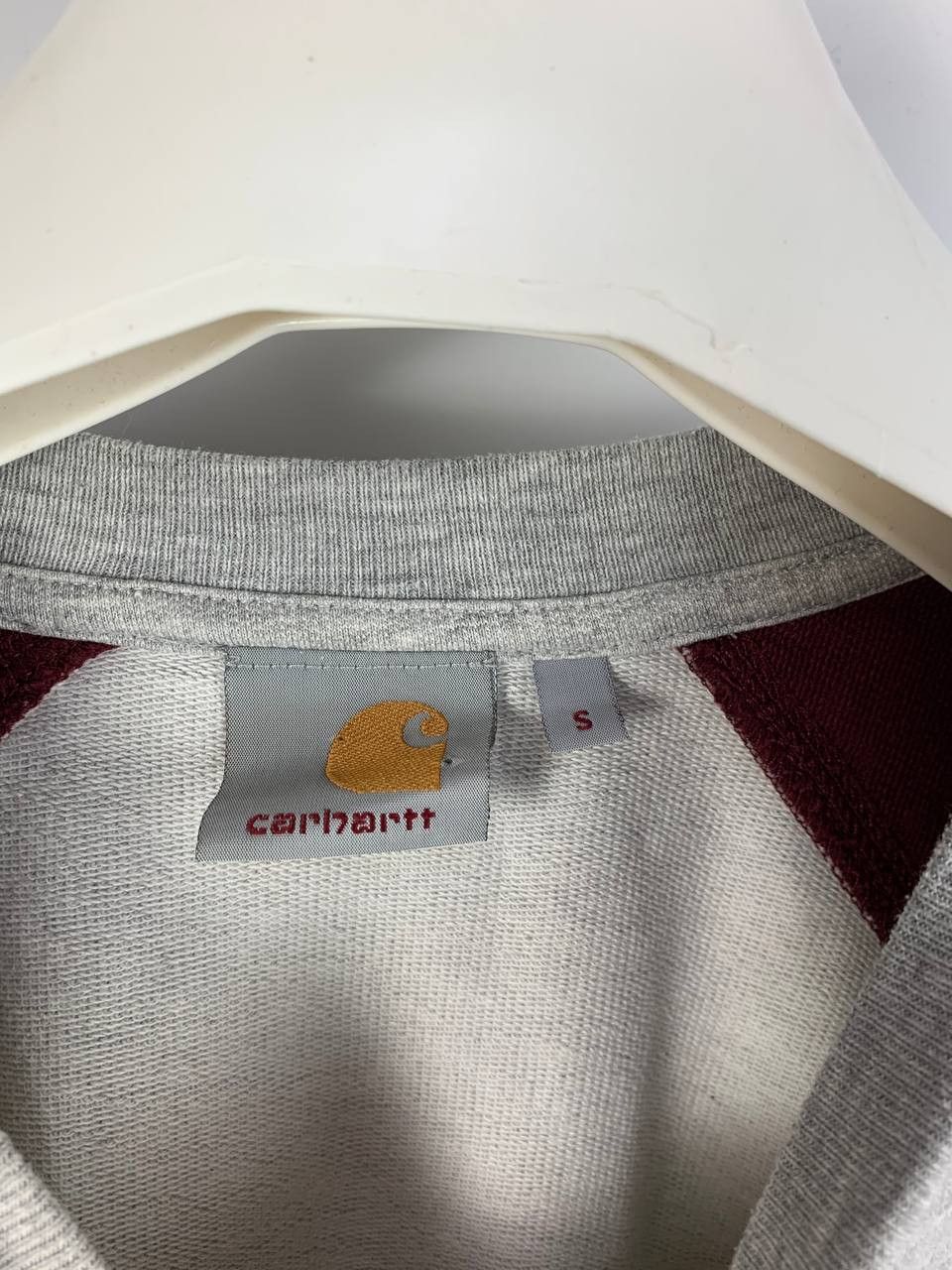 Carhartt Carhartt sweatshirt grey burgundy cotton S Size US S / EU 44-46 / 1 - 12 Thumbnail