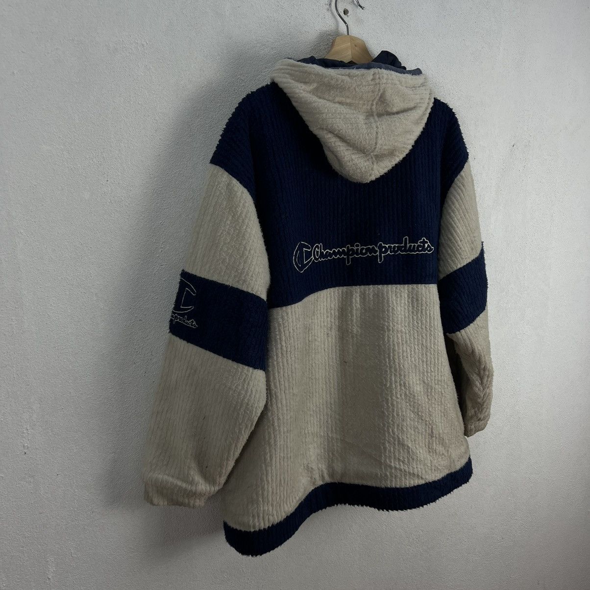 Japanese Brand VINTAGE CHAMPION FLEECE JACKET ZIPPER BIG LOGO Size US M / EU 48-50 / 2 - 9 Thumbnail