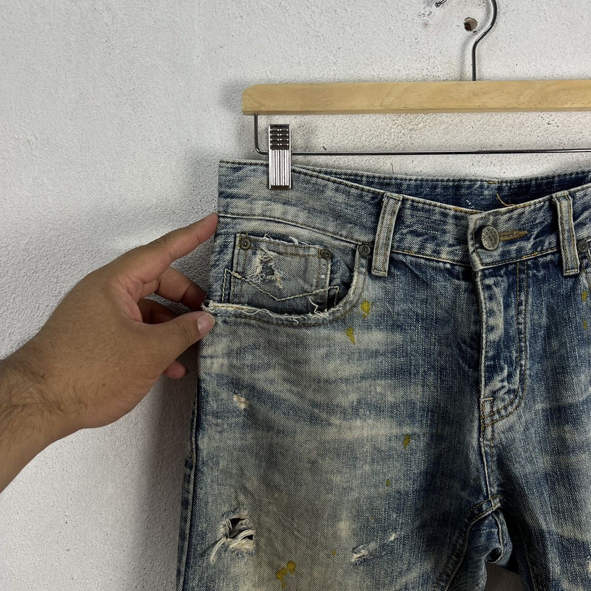 Japanese Brand VINTAGE DPSR JEAN DISTRESSED DENIM DESIGN JEANS Size US 34 / EU 50 - 9 Thumbnail