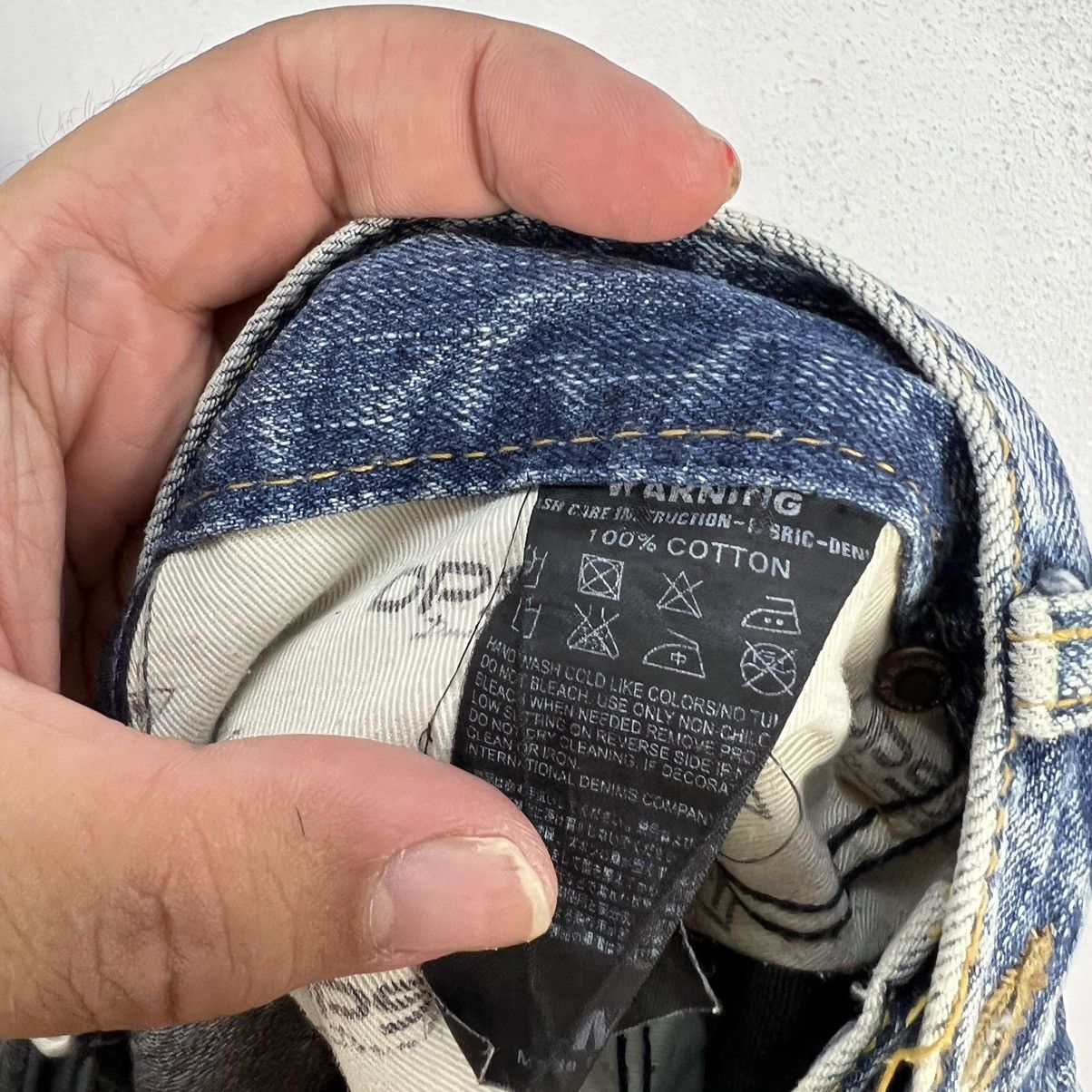 Japanese Brand VINTAGE DPSR JEAN DISTRESSED DENIM DESIGN JEANS Size US 34 / EU 50 - 15 Thumbnail