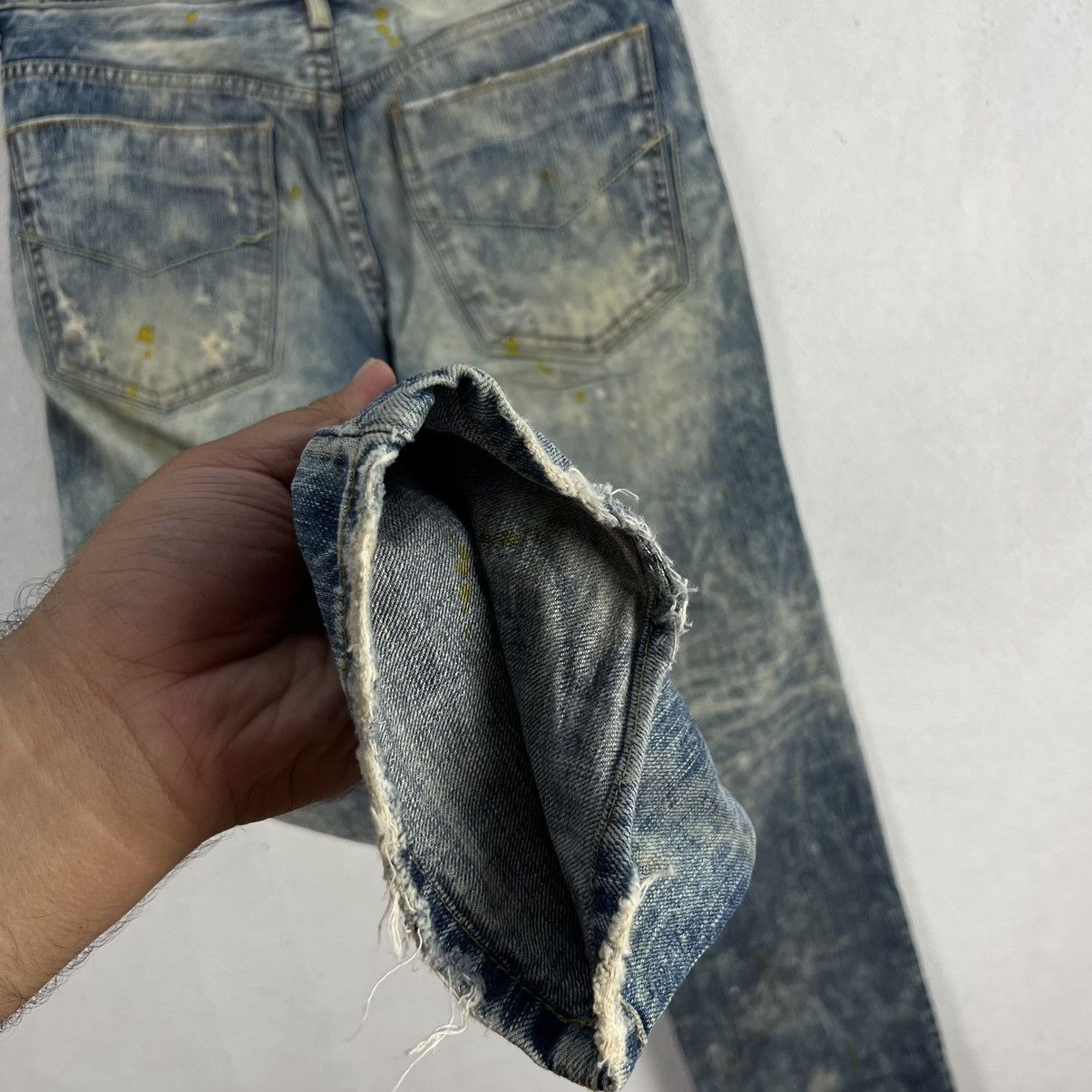 Japanese Brand VINTAGE DPSR JEAN DISTRESSED DENIM DESIGN JEANS Size US 34 / EU 50 - 13 Thumbnail