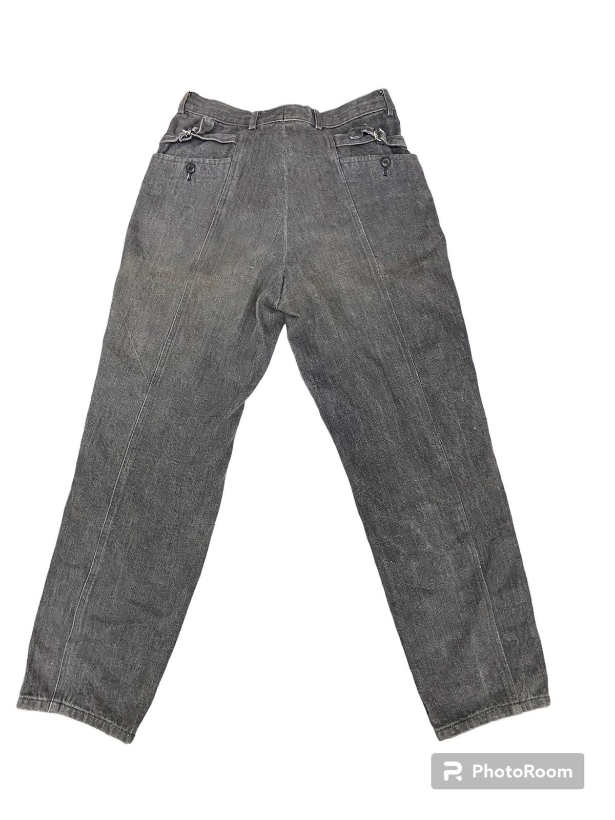 Vintage Zacken vintage denim rare design with buckel Size US 31 - 1 Thumbnail
