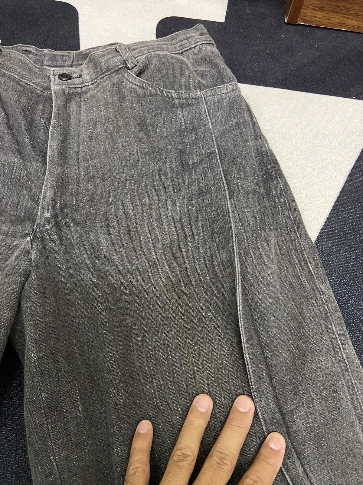 Vintage Zacken vintage denim rare design with buckel Size US 31 - 6 Thumbnail