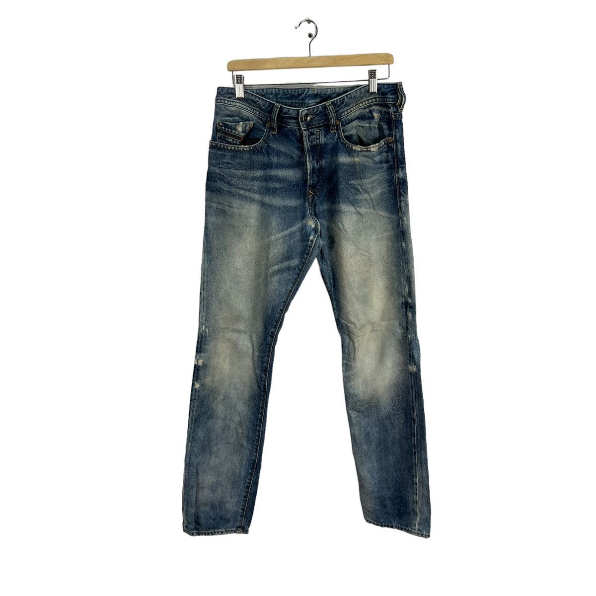 Japanese Brand VINTAGE BUSTER DIESEL REGULAR SLIM DISTRESSED DENIM Size US 36 / EU 52 - 1 Thumbnail