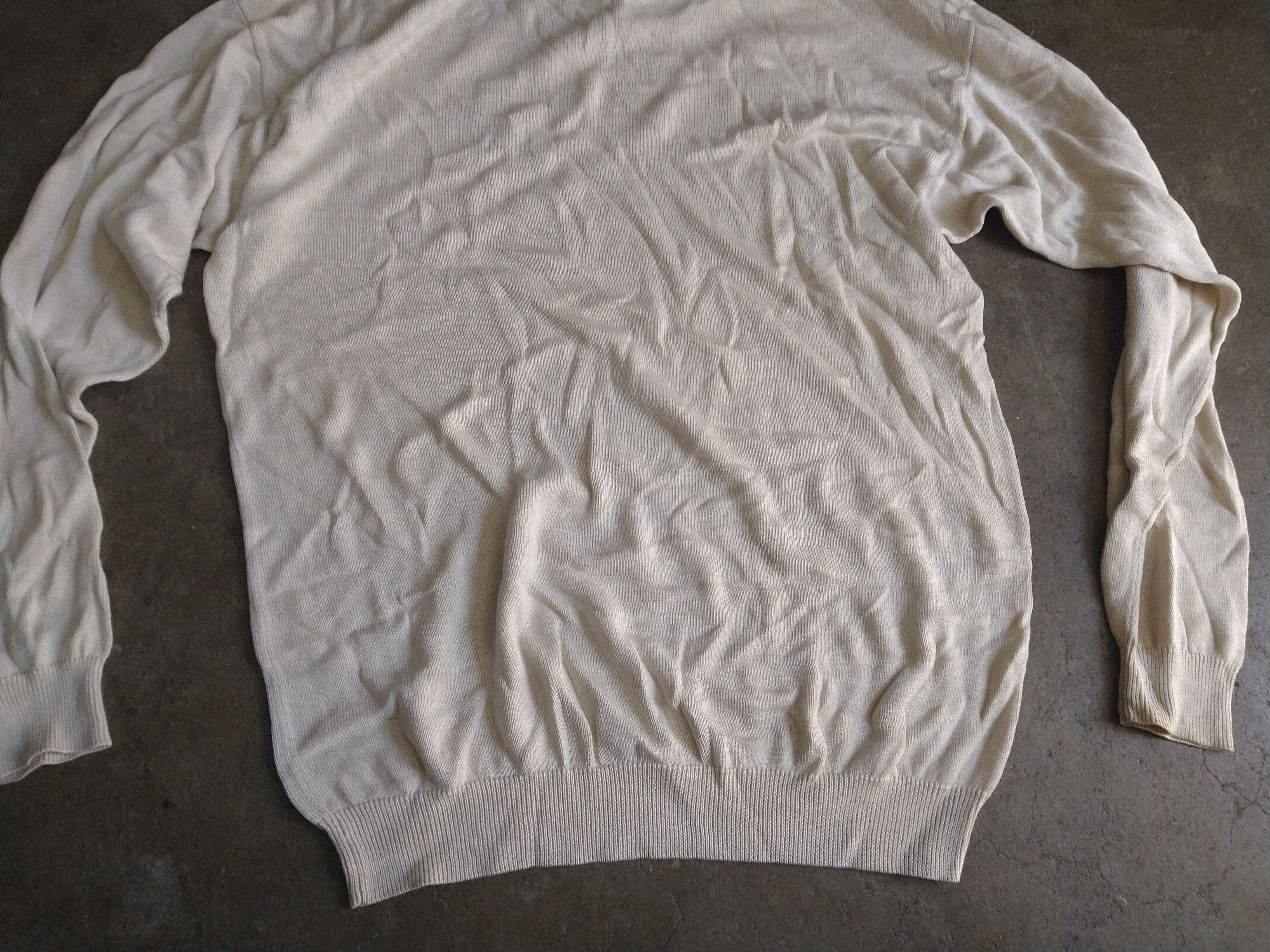 Other Vintage Moc Turtleneck Sweater Cream Silk Knit Large Size US L / EU 52-54 / 3 - 6 Thumbnail