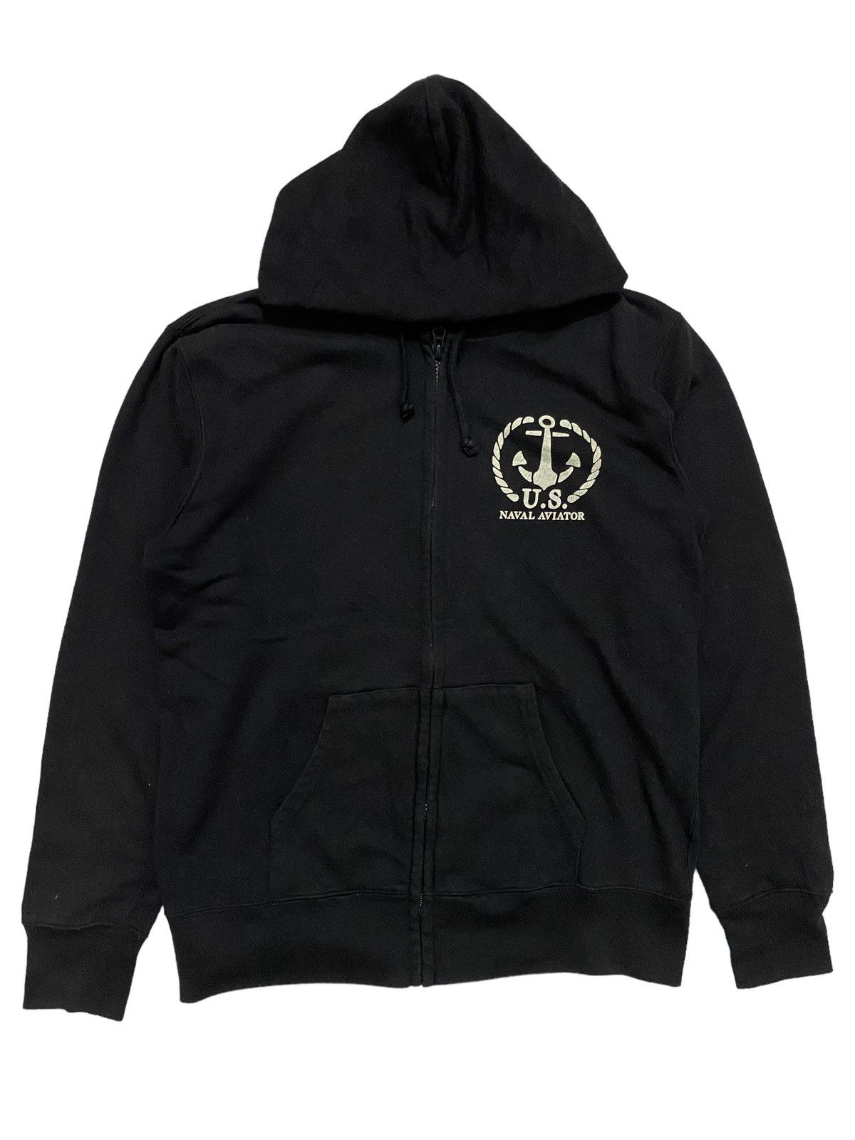 Avirex × Japanese Brand Avirex Naval Air Station Zip Up Hoodie Size US M / EU 48-50 / 2 - 2 Thumbnail