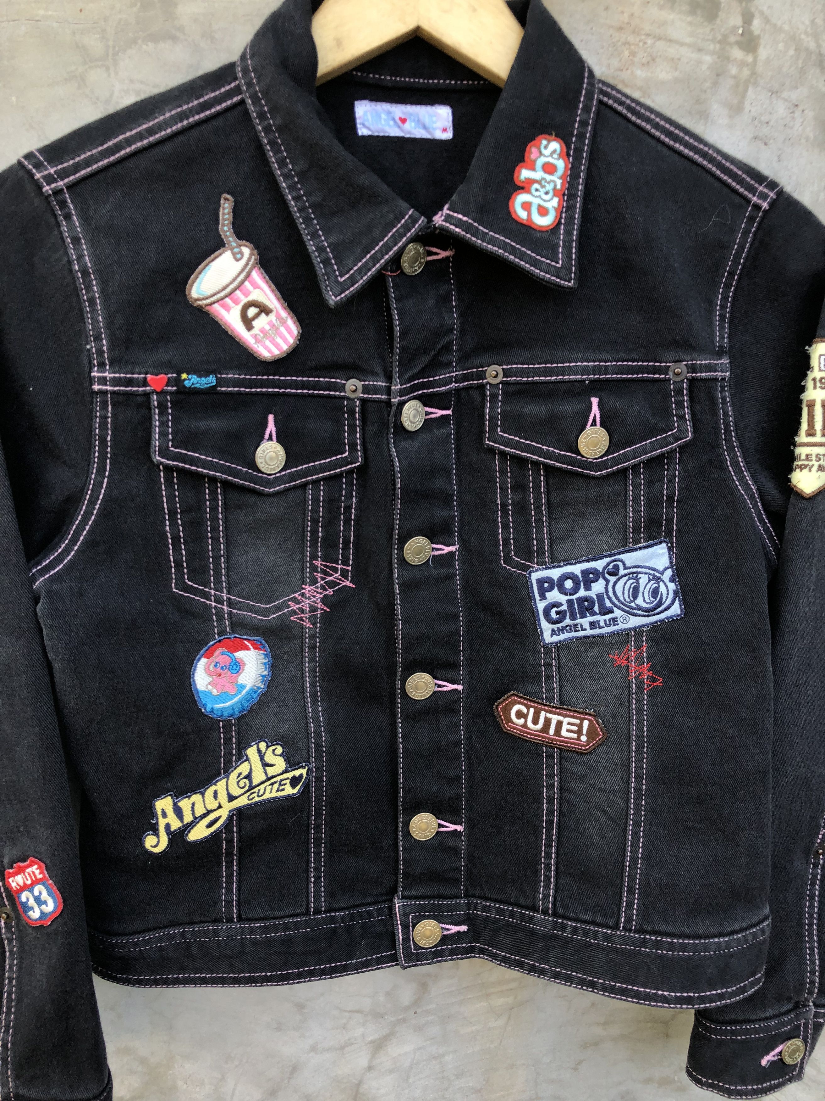 Hysteric Glamour 2000s Angel Blue Patches denim jacket Size M / US 6-8 / IT 42-44 - 3 Thumbnail