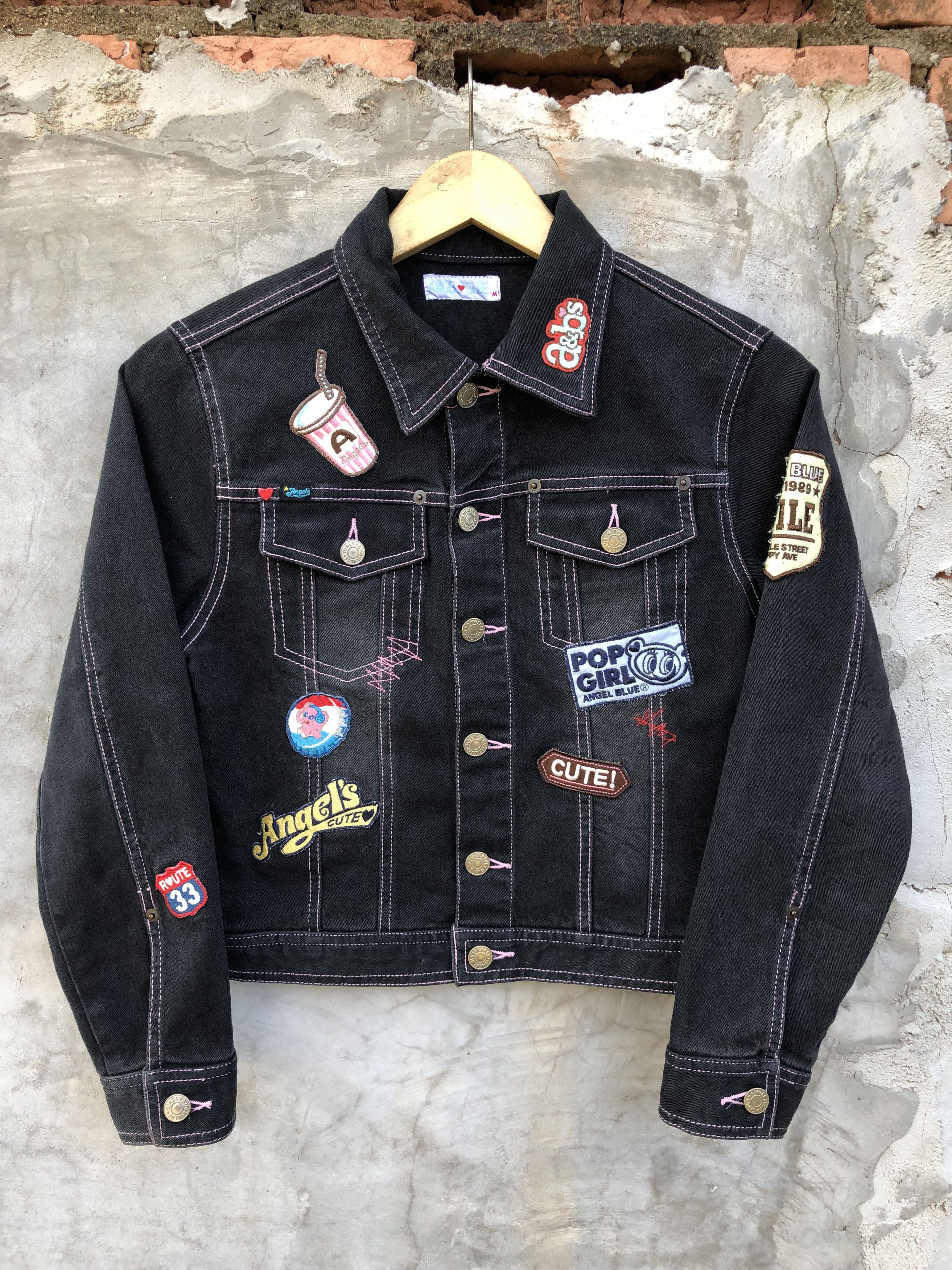 Hysteric Glamour 2000s Angel Blue Patches denim jacket Size M / US 6-8 / IT 42-44 - 1 Thumbnail