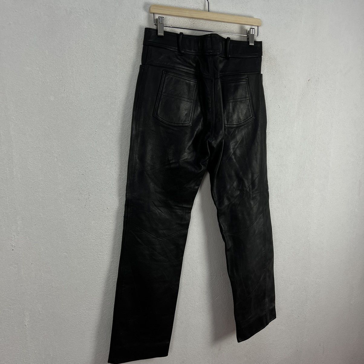 VINTAGE SOFT LEATHER PANTS RACER WEAR DADA CUIRS PARIS