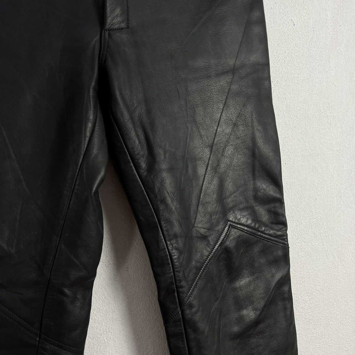 VINTAGE SOFT LEATHER PANTS RACER WEAR DADA CUIRS PARIS
