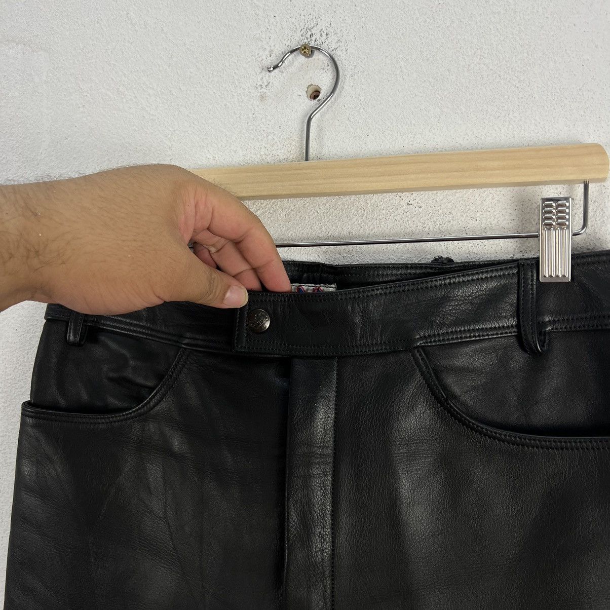 VINTAGE SOFT LEATHER PANTS RACER WEAR DADA CUIRS PARIS