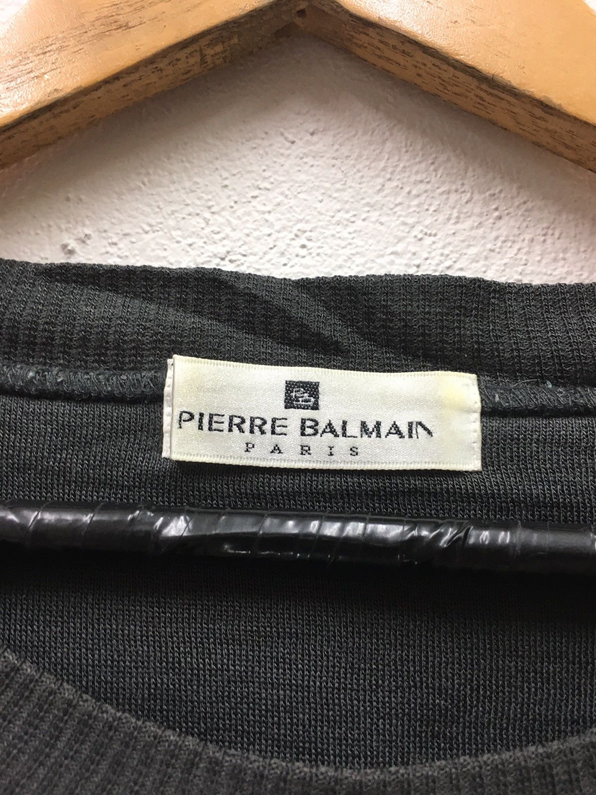 Pierre Balmain × Vintage Vintage Pierre Balmain Embroidery Logo Sweatshirt Size US M / EU 48-50 / 2 - 6 Thumbnail