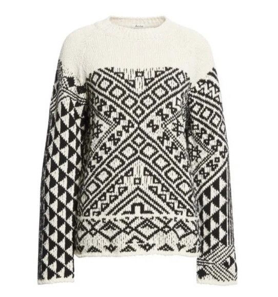 Acne Studios Acne Studios Rhia Jacquard Aztec Sweater knit Size XL / US 12-14 / IT 48-50 - 12 Thumbnail
