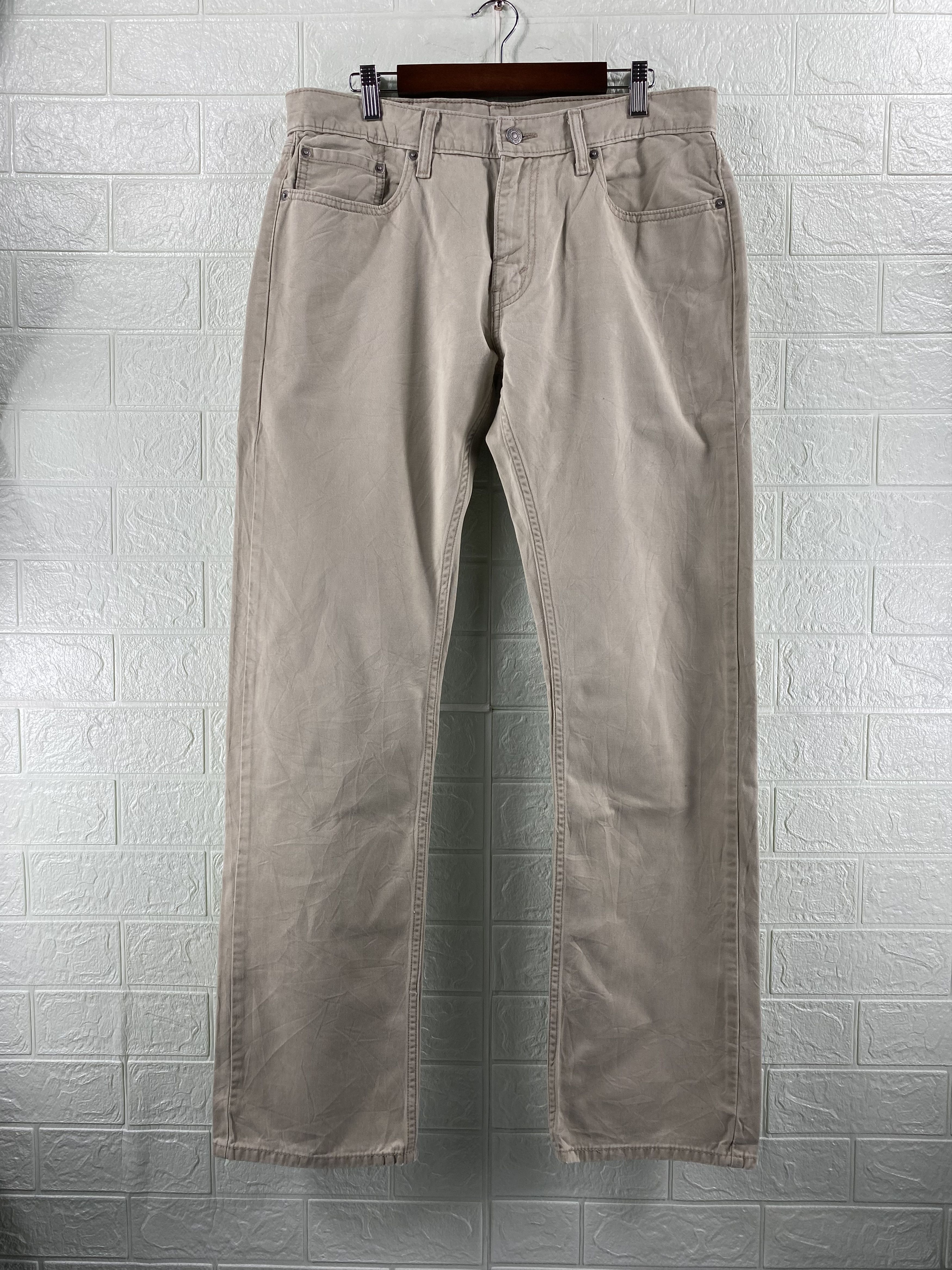 Vintage Levi`s 514 White Denim/Jeans 34x34