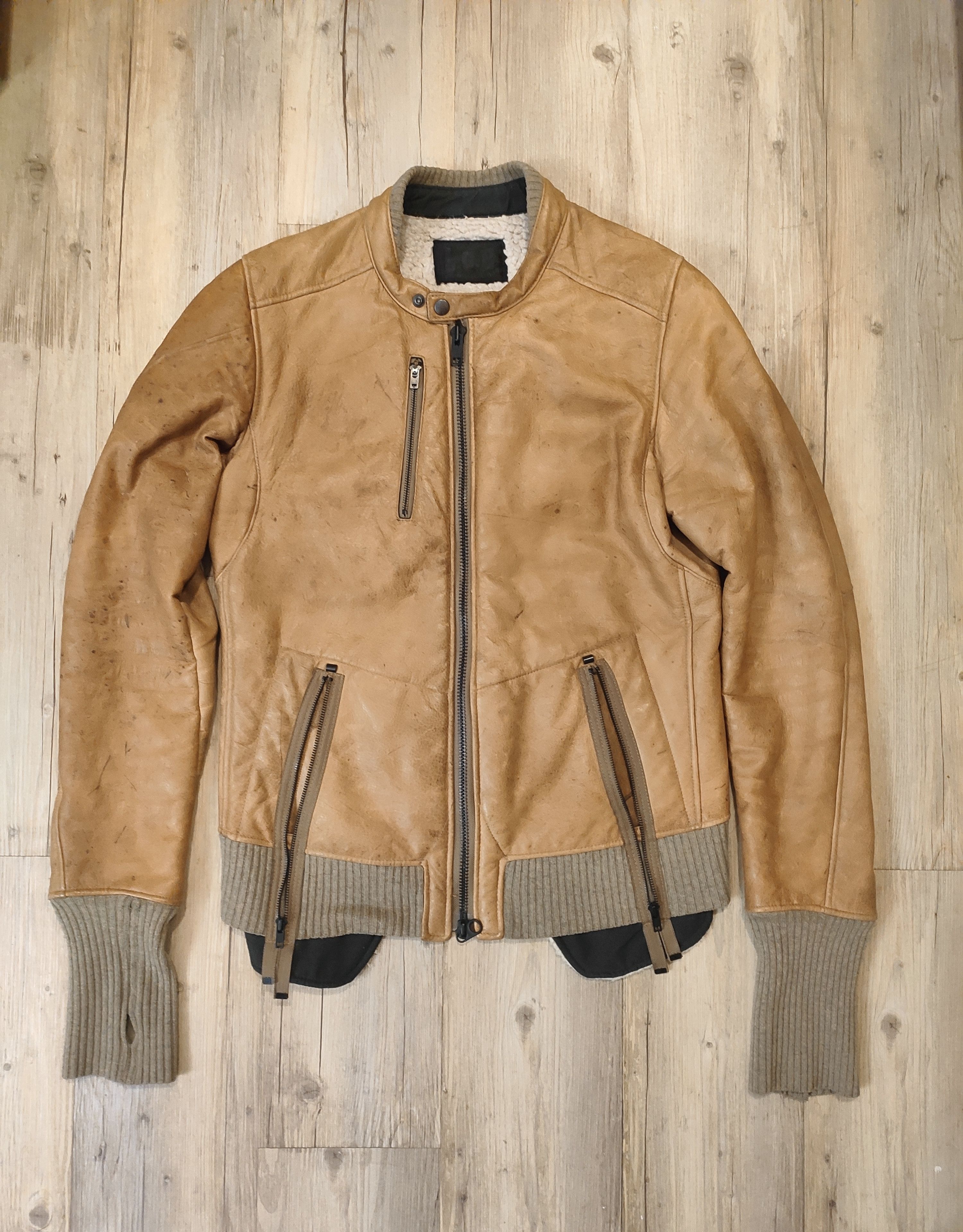 image of If Six Was Nine x Le Grande Bleu L G B Grail! Deer Leather Jacket.like Rick Owems Or Guidi in Brown