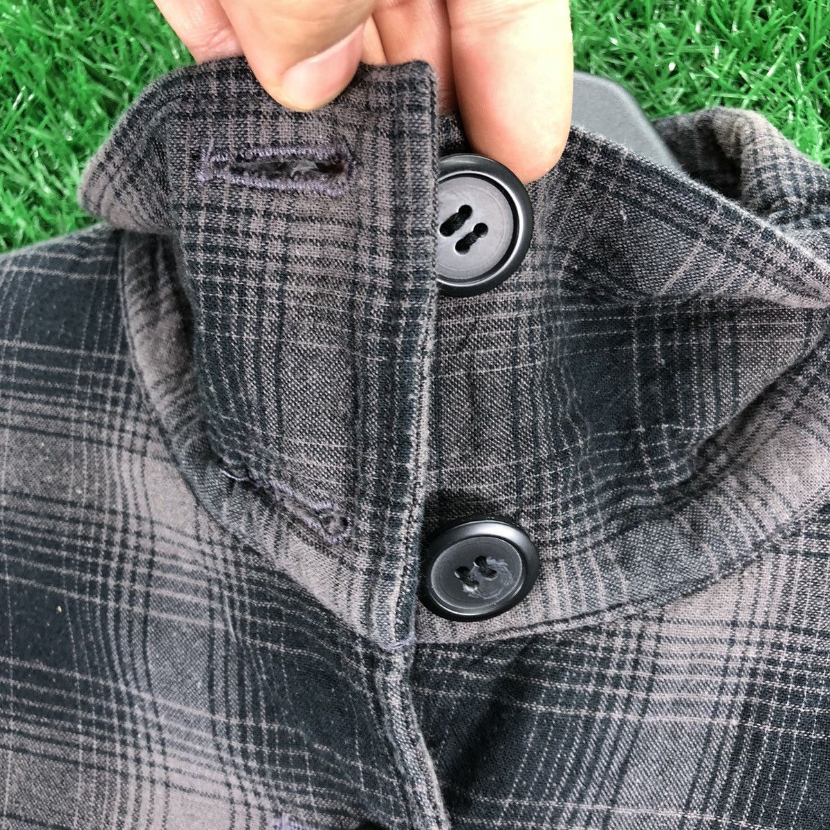 Japanese Brand Vintage Torino Shadow Tartan Check Jacket Button up Size US S / EU 44-46 / 1 - 8 Thumbnail