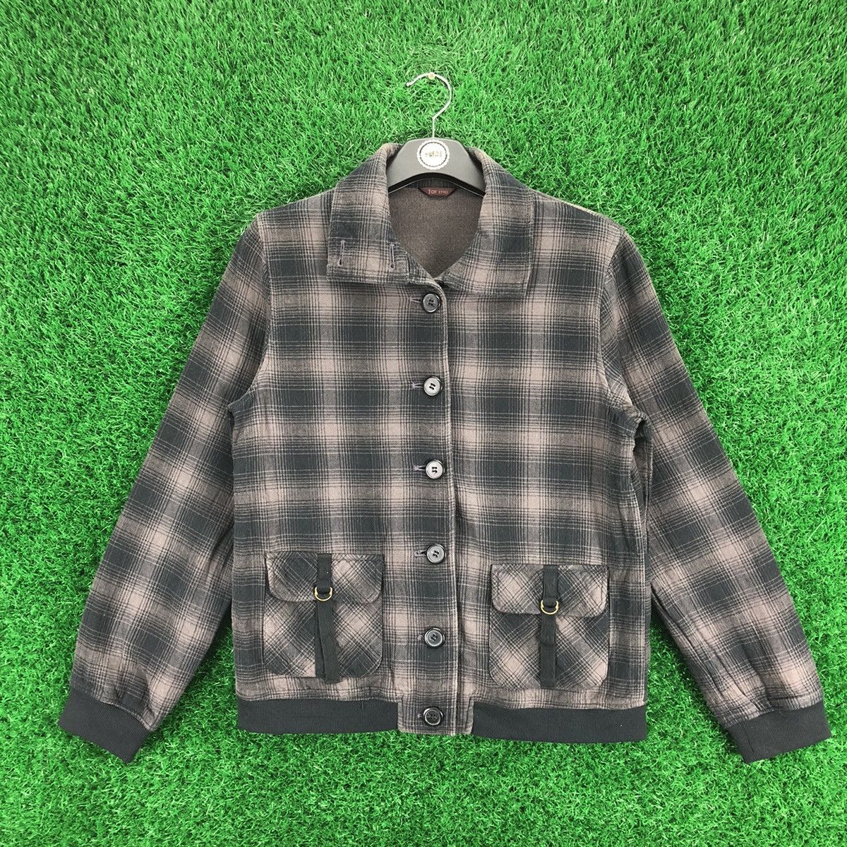 Japanese Brand Vintage Torino Shadow Tartan Check Jacket Button up Size US S / EU 44-46 / 1 - 1 Thumbnail