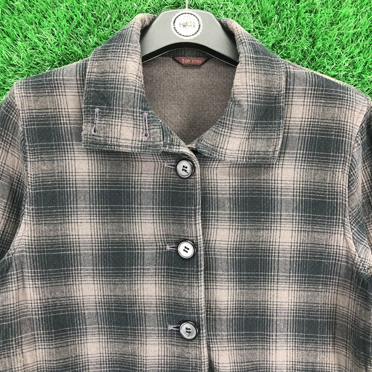 Japanese Brand Vintage Torino Shadow Tartan Check Jacket Button up Size US S / EU 44-46 / 1 - 7 Thumbnail