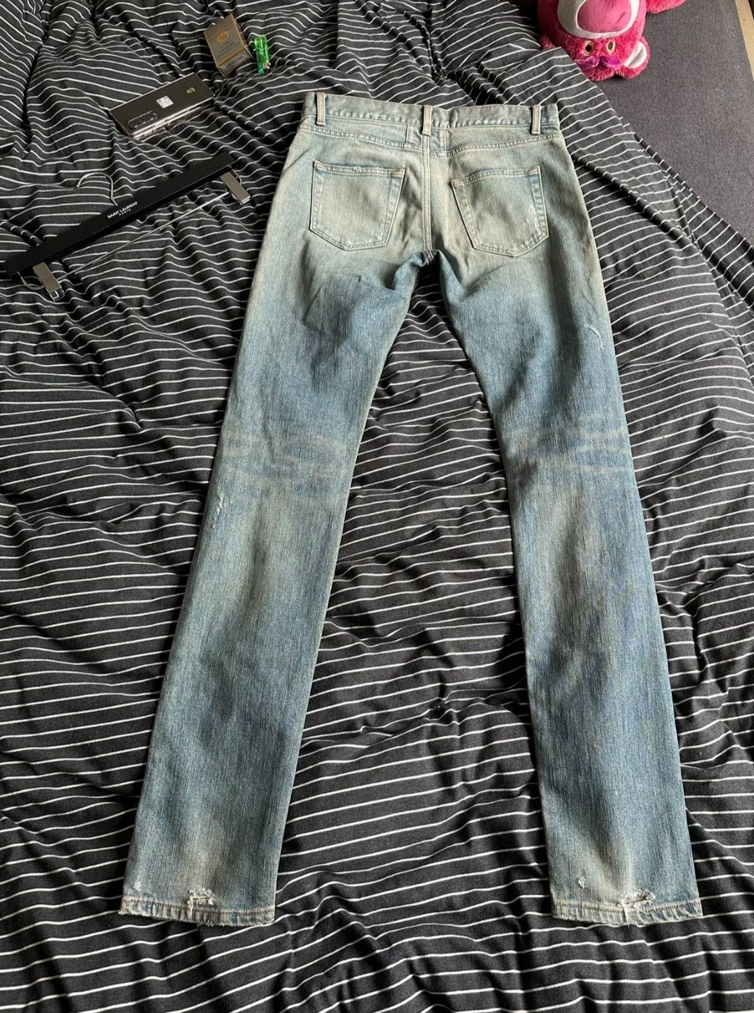 Saint Laurent Paris Saint Laurent d02 great damage jeans Size US 29 - 2 Thumbnail