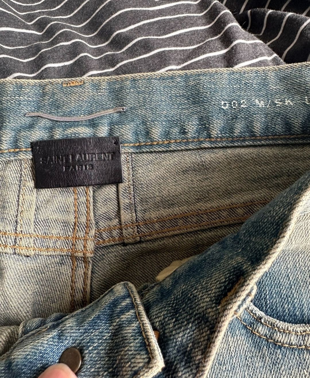 Saint Laurent Paris Saint Laurent d02 great damage jeans Size US 29 - 3 Thumbnail
