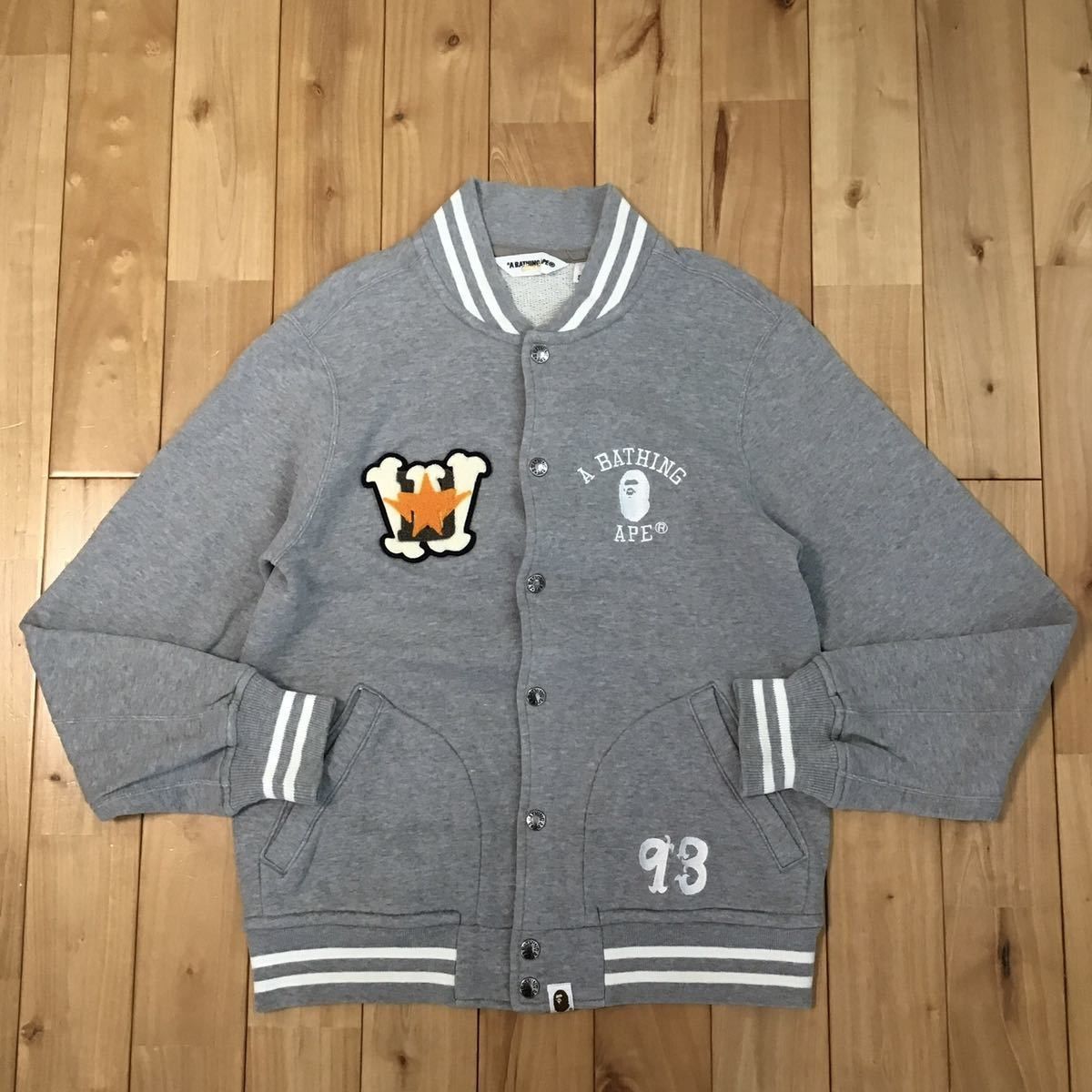Bape BAPESTA emblem sweat varsity jacket bomber Size US S / EU 44-46 / 1 - 2 Thumbnail