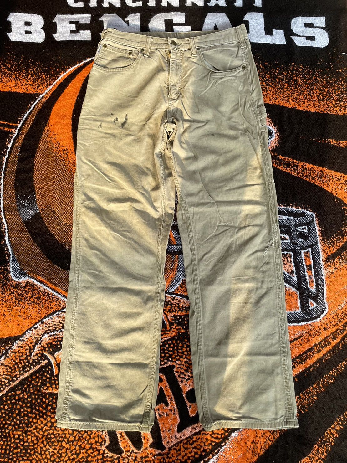 Carhartt × Vintage Carhartt Browns Cago Pants Size US 34 / EU 50 - 1 Thumbnail