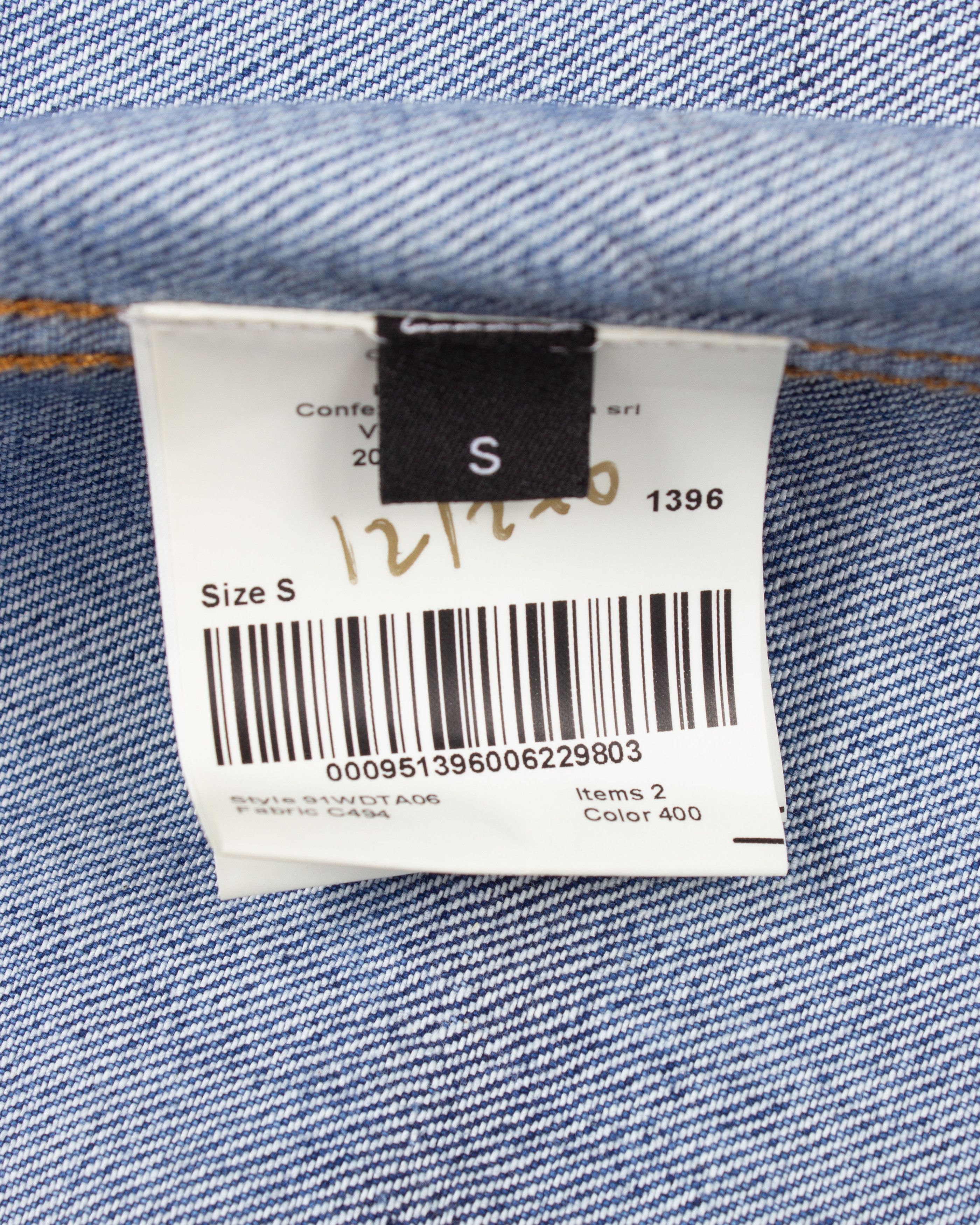 CK205W39NYC BY RAF SIMONS Reflective Denim Jacket