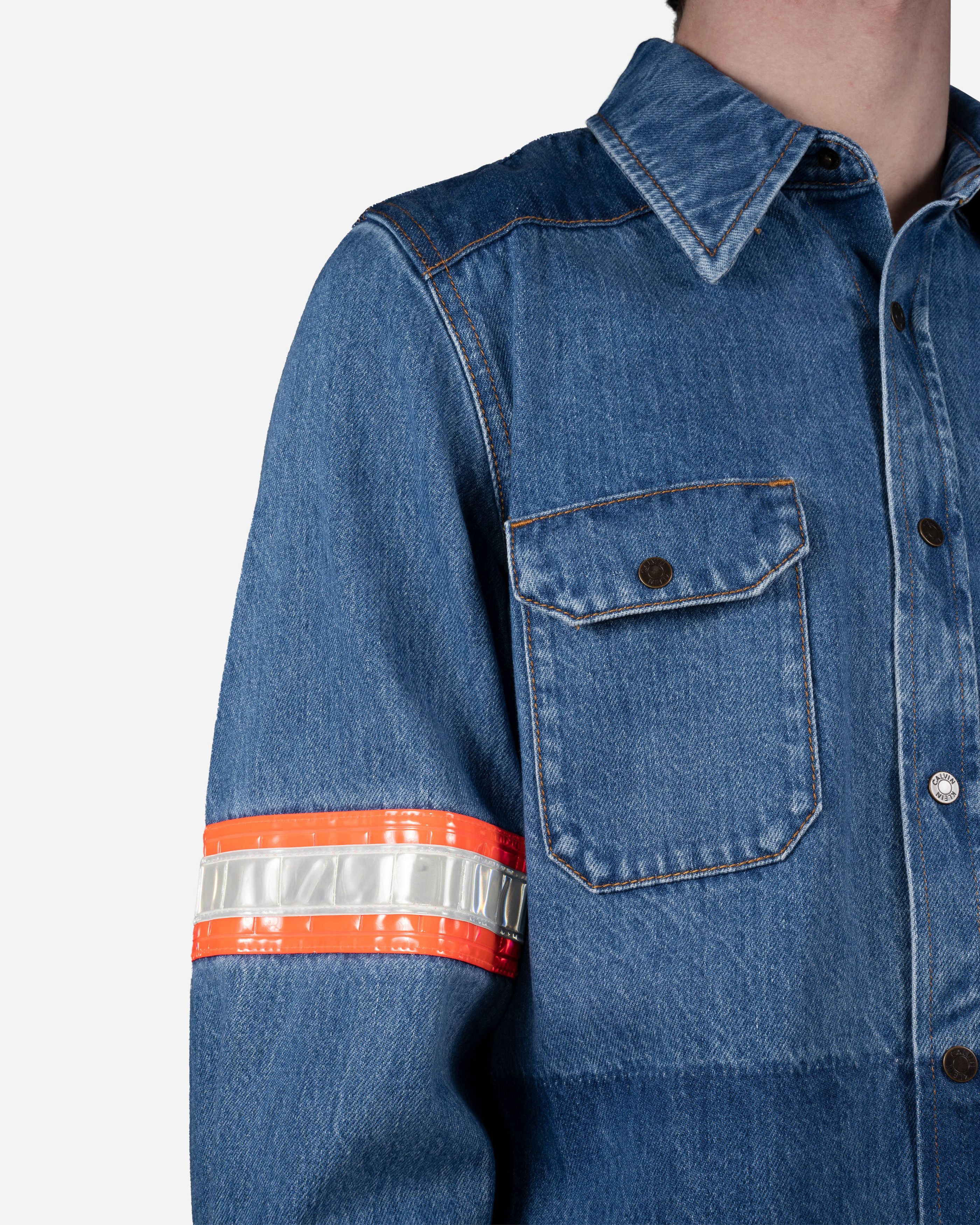 CK205W39NYC BY RAF SIMONS Reflective Denim Jacket