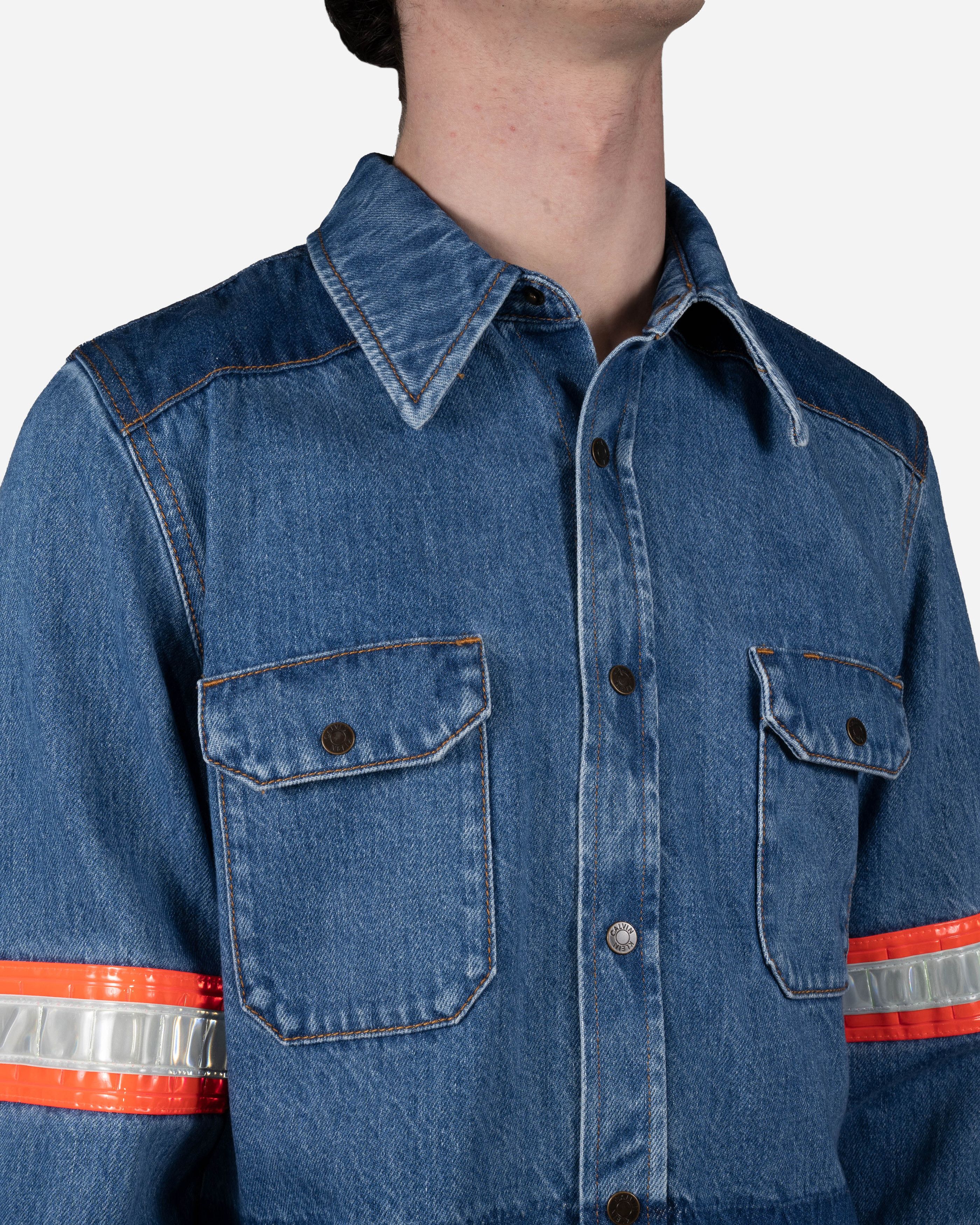 CK205W39NYC BY RAF SIMONS Reflective Denim Jacket