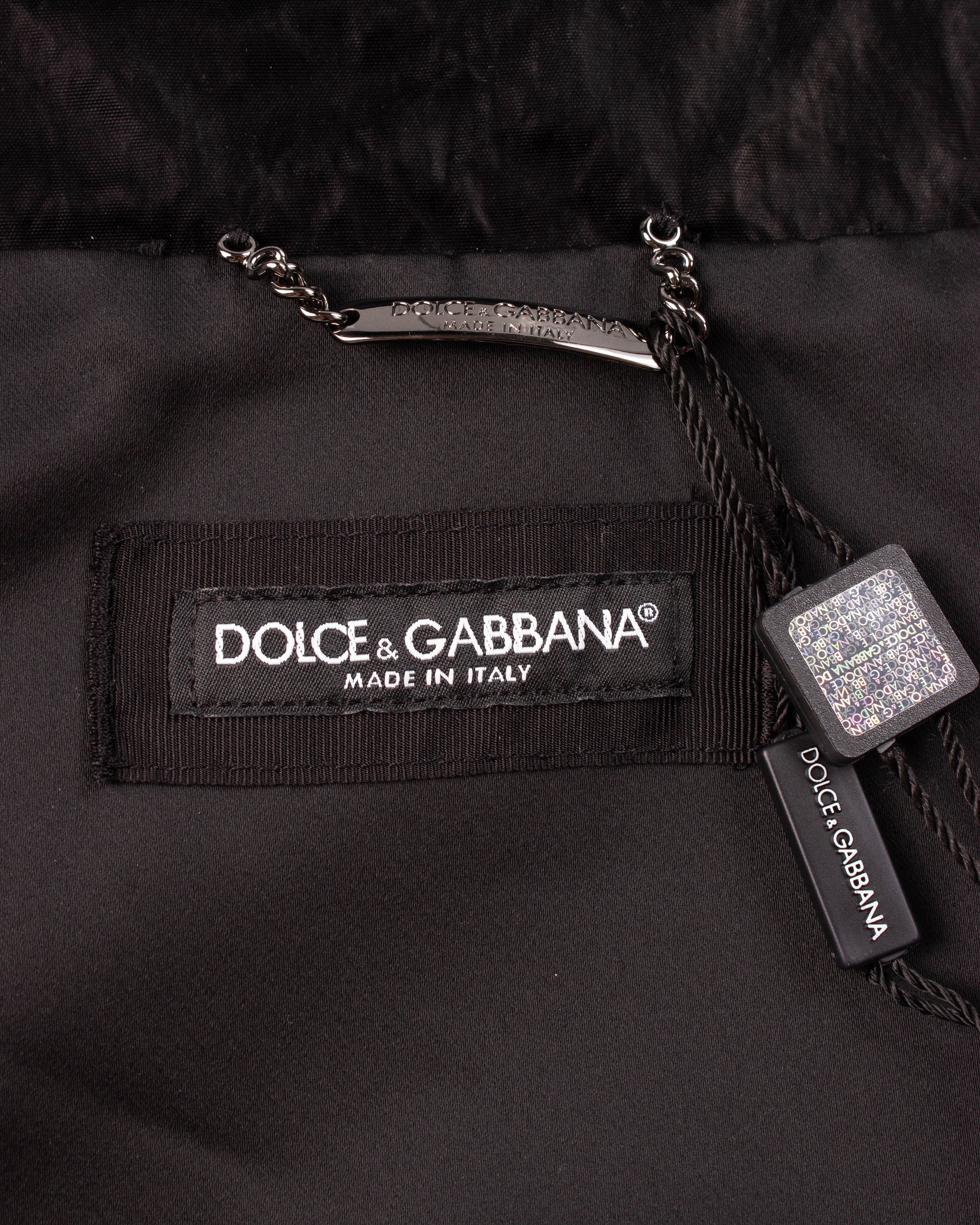 Dolce & Gabbana DOLCE & GABBANA Satin Bomber Jacket Size US L / EU 52-54 / 3 - 10 Thumbnail