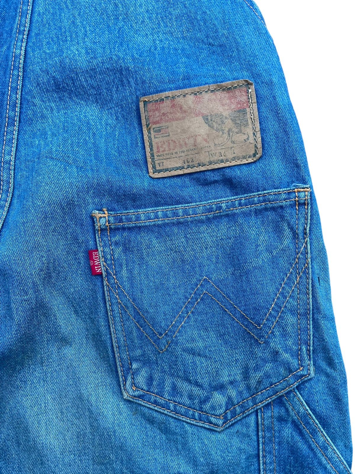Edwin Vintage Edwin Lot 4029 Denim Overall Size US 33 - 12 Thumbnail