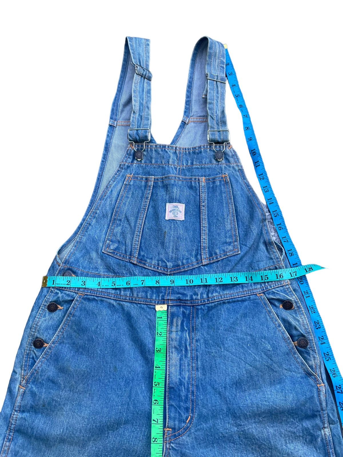 Edwin Vintage Edwin Lot 4029 Denim Overall Size US 33 - 23 Thumbnail