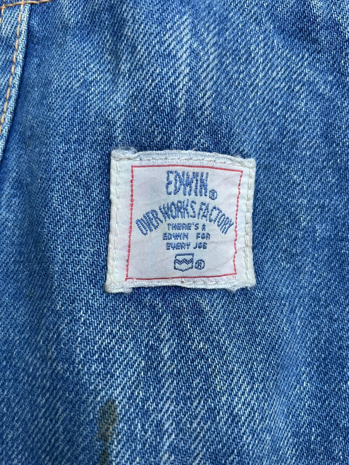 Edwin Vintage Edwin Lot 4029 Denim Overall Size US 33 - 18 Thumbnail