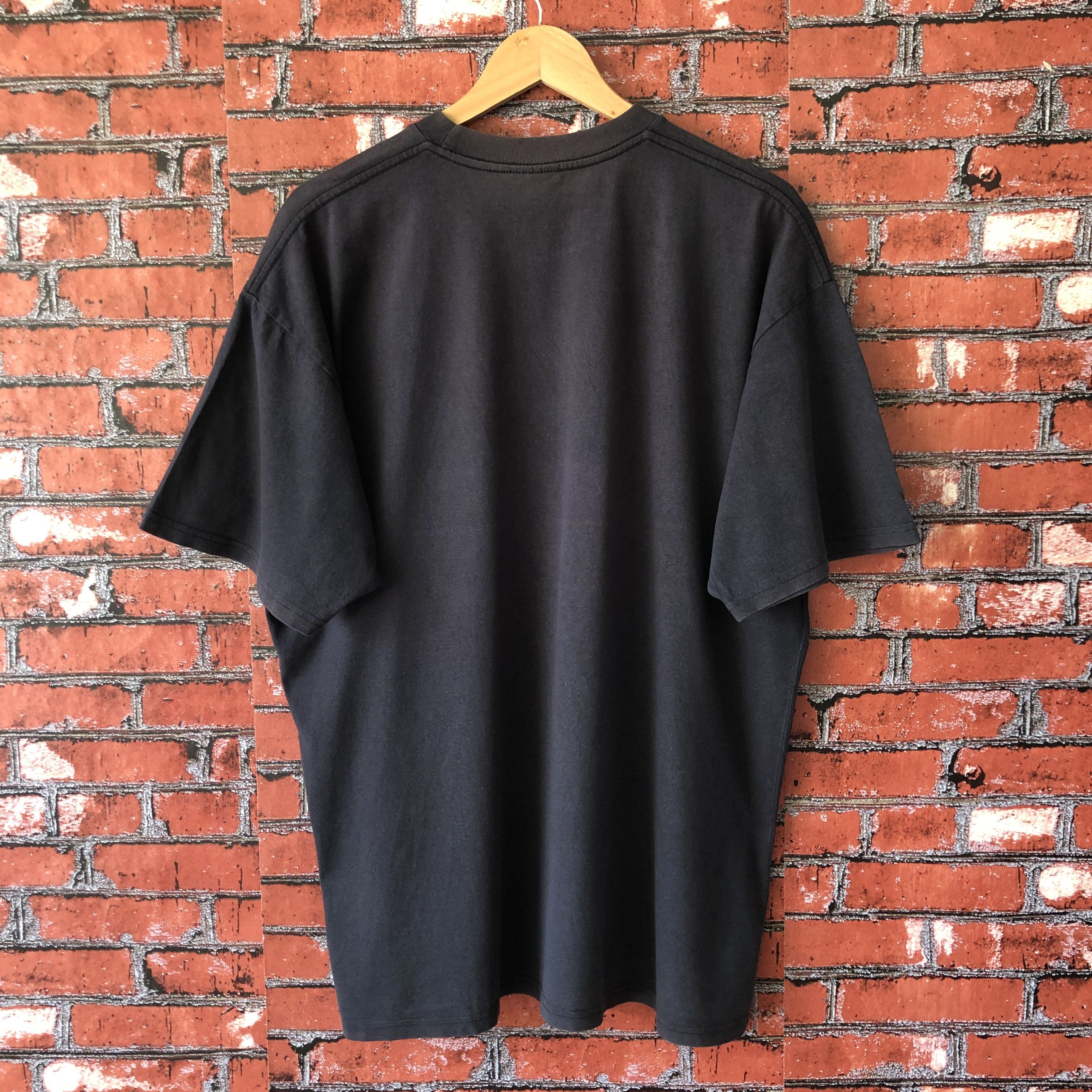 Nike × Vintage Vintage Nike Air Swoosh Big Logo Black Tee Shirt L Big Size Size US L / EU 52-54 / 3 - 2 Thumbnail