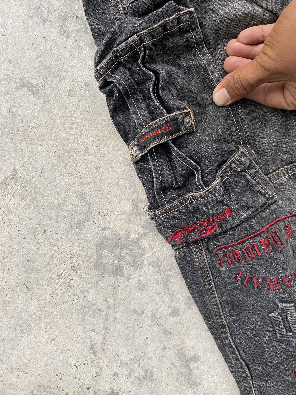 Japanese Brand × Vintage Vintage Piko Hawaii Cargo Jeans Size US 29 - 5 Thumbnail