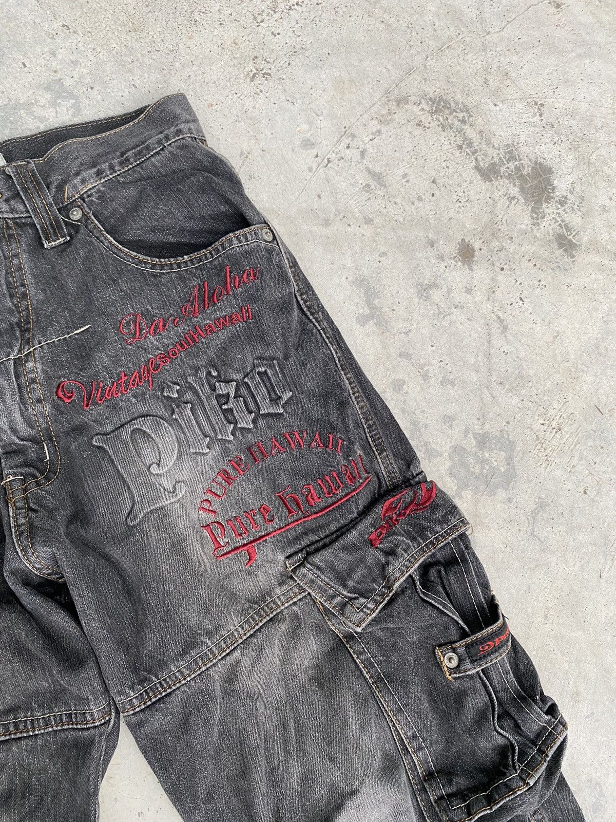Japanese Brand × Vintage Vintage Piko Hawaii Cargo Jeans Size US 29 - 3 Thumbnail