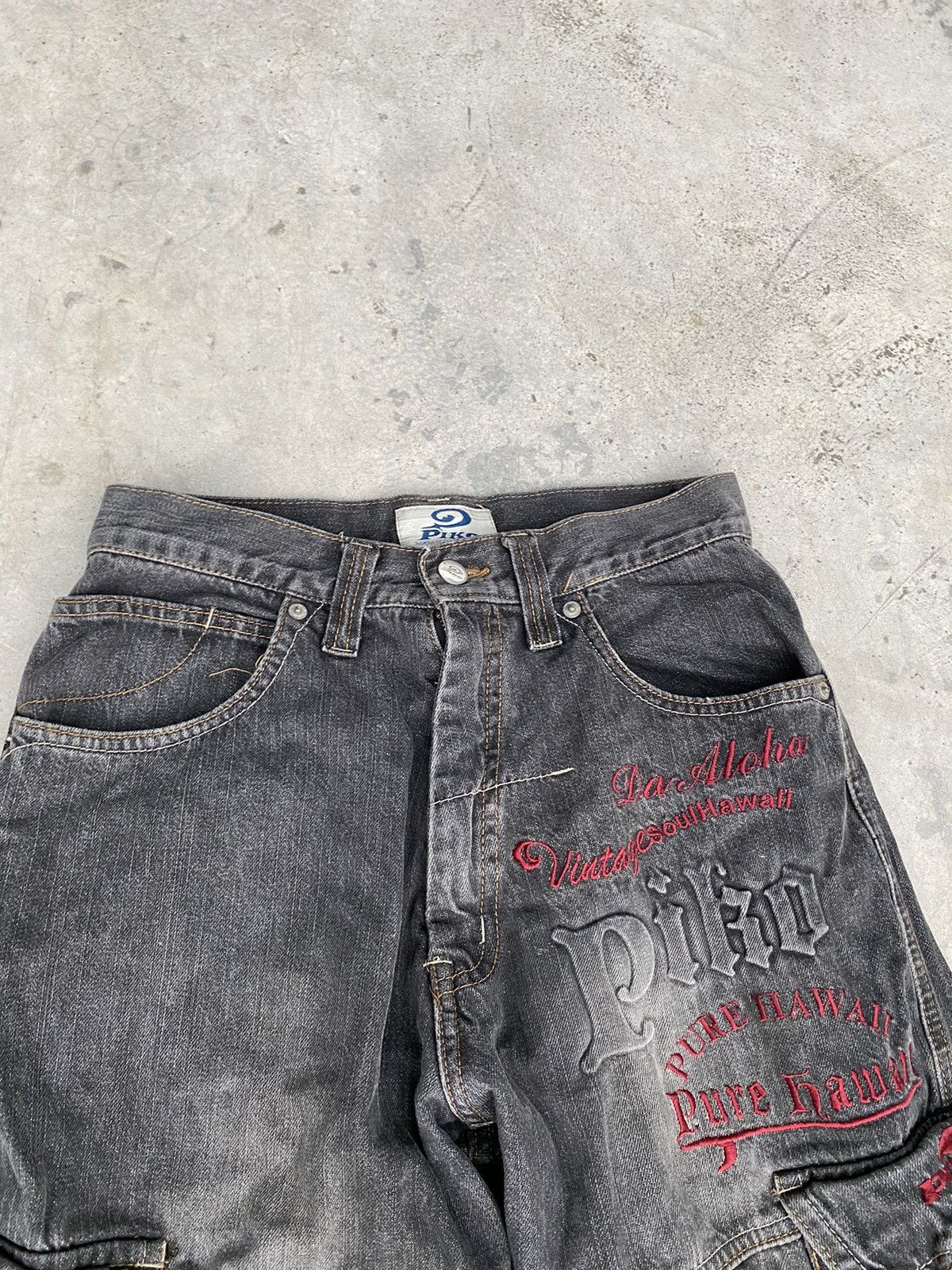 Japanese Brand × Vintage Vintage Piko Hawaii Cargo Jeans Size US 29 - 4 Thumbnail