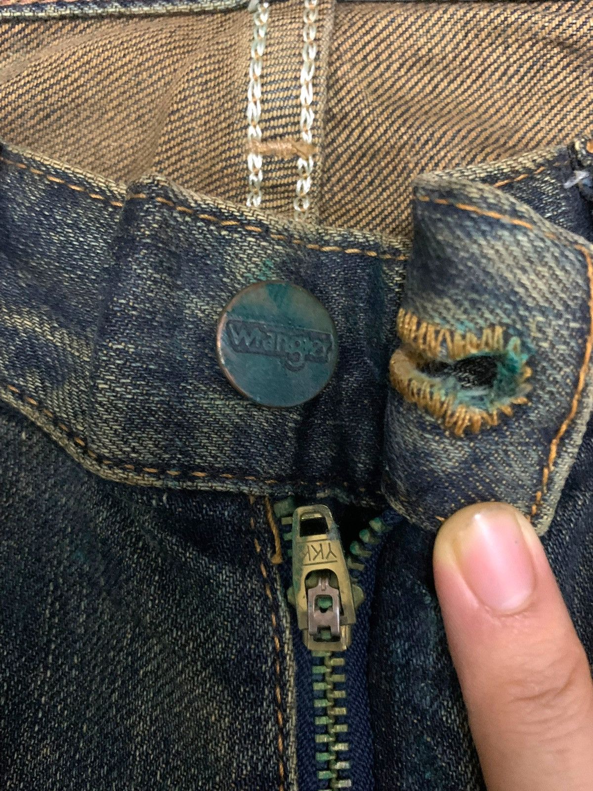 Wrangler Vintage 90s MUDWASH Wrangler Jeans Size US 30 / EU 46 - 8 Thumbnail