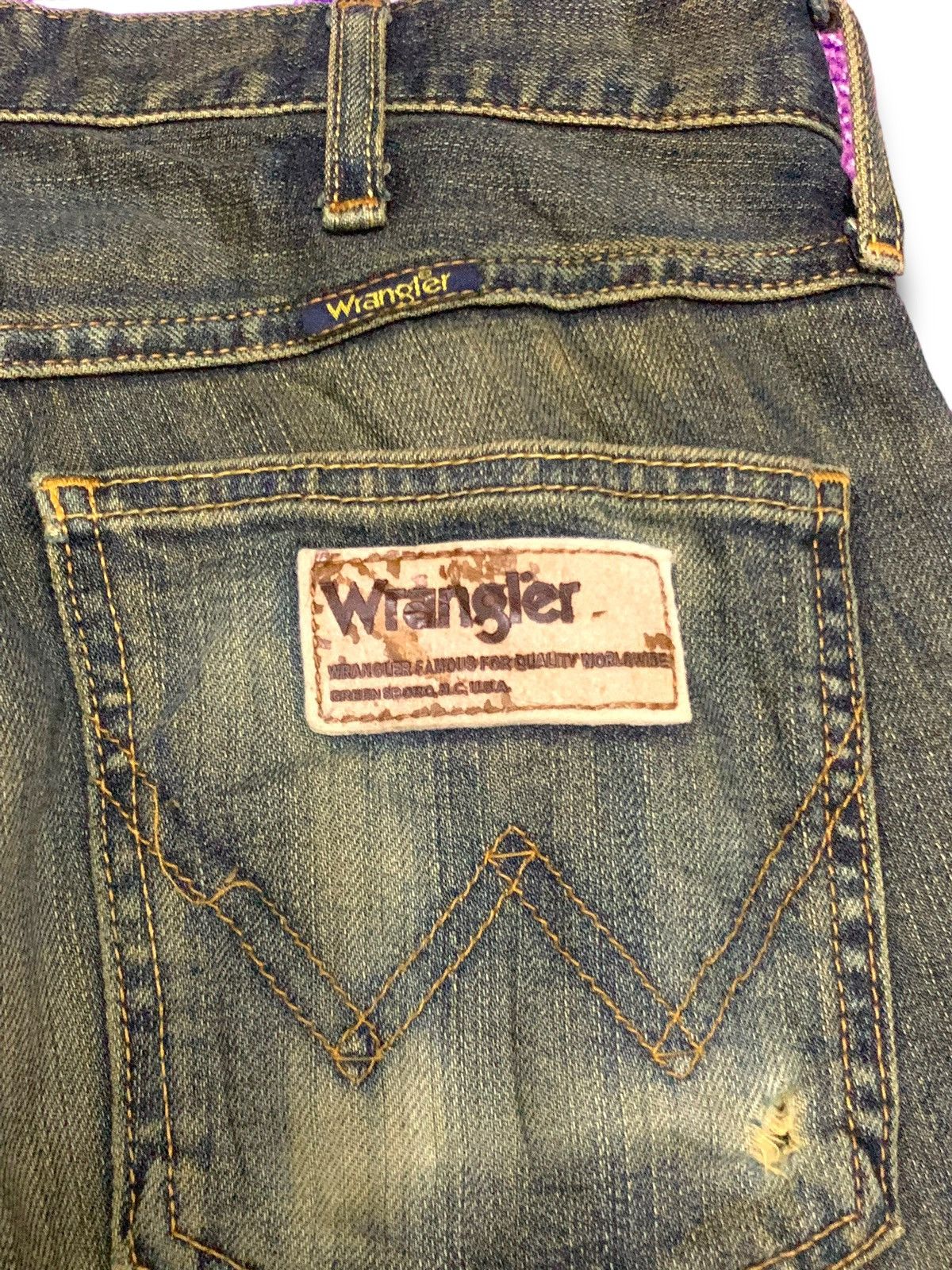 Wrangler Vintage 90s MUDWASH Wrangler Jeans Size US 30 / EU 46 - 6 Thumbnail