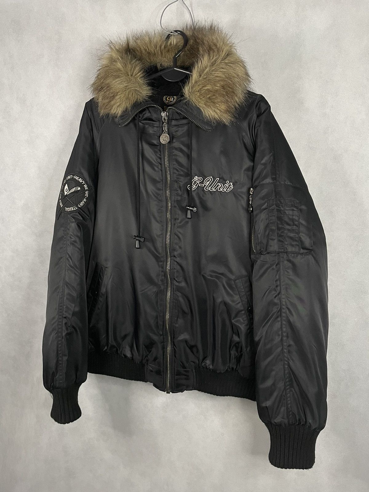 50 Cent × G-Unit × Vintage 🔥G-UNIT RARE PUFFER BOMBER JACKET 50 CENT VINTAGE Size US M / EU 48-50 / 2 - 5 Thumbnail