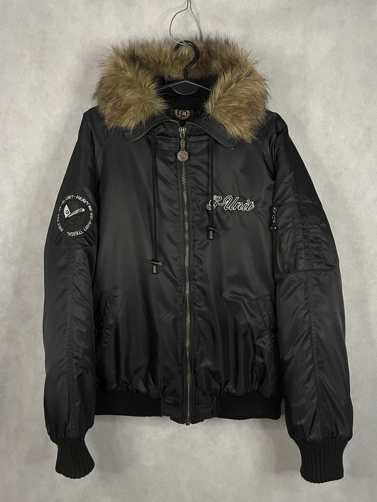 50 Cent × G-Unit × Vintage 🔥G-UNIT RARE PUFFER BOMBER JACKET 50 CENT VINTAGE Size US M / EU 48-50 / 2 - 2 Thumbnail