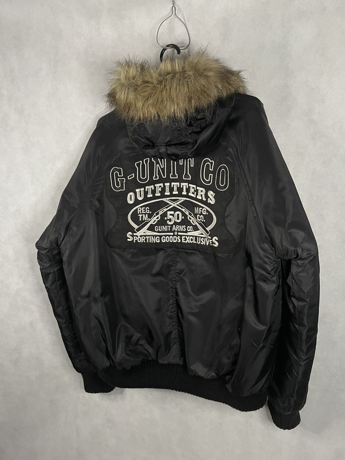 50 Cent × G-Unit × Vintage 🔥G-UNIT RARE PUFFER BOMBER JACKET 50 CENT VINTAGE Size US M / EU 48-50 / 2 - 6 Thumbnail