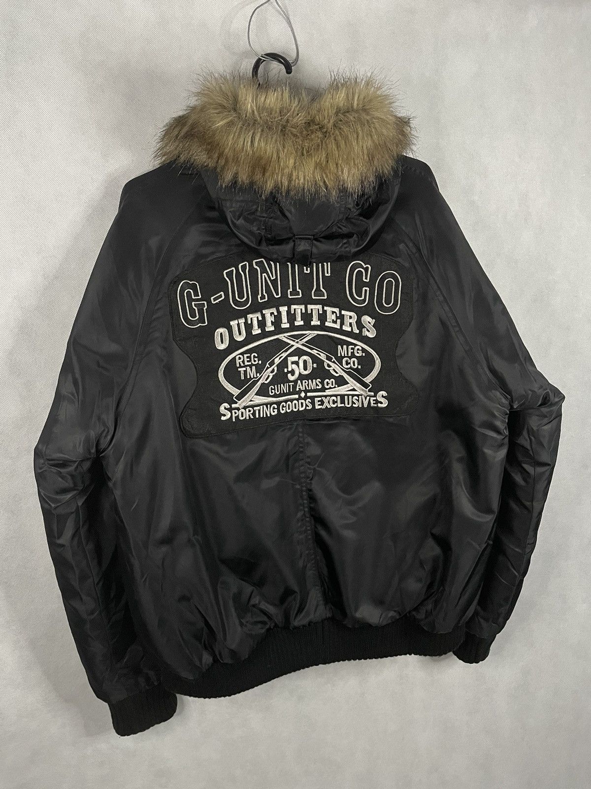 50 Cent × G-Unit × Vintage 🔥G-UNIT RARE PUFFER BOMBER JACKET 50 CENT VINTAGE Size US M / EU 48-50 / 2 - 7 Thumbnail