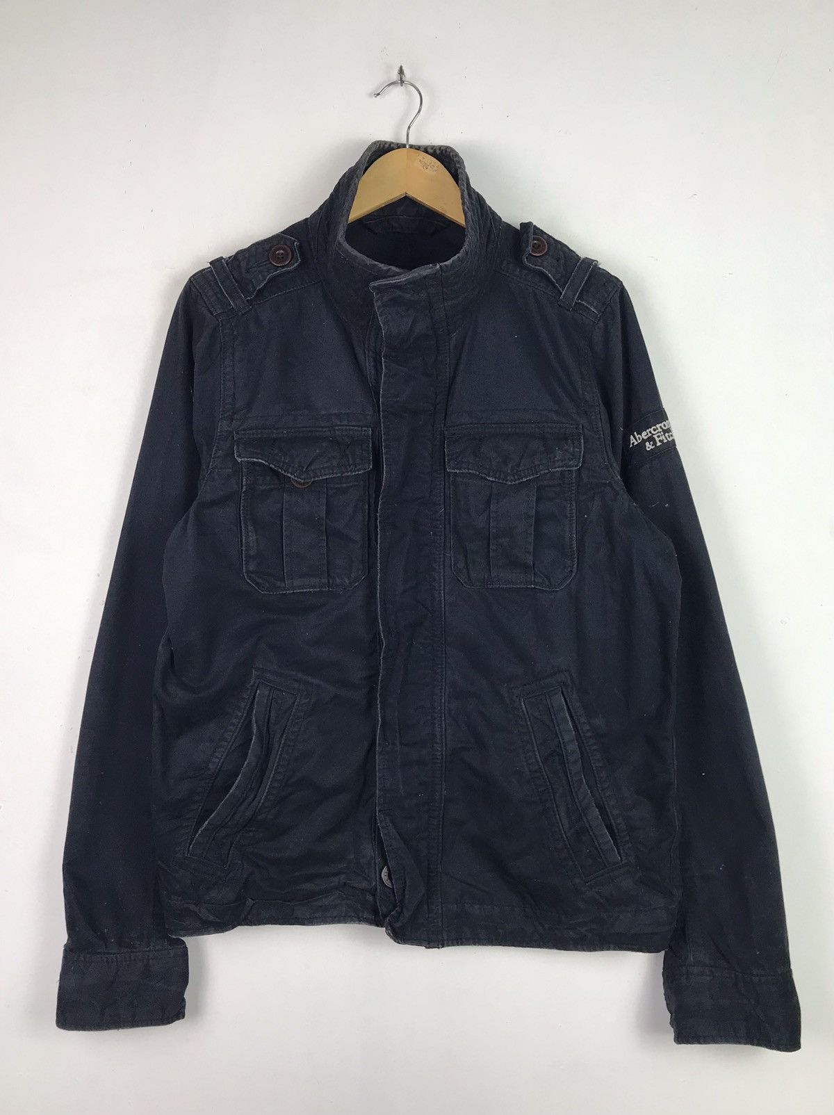 Abercrombie & Fitch Abercrombie Military Style Jacket Rare Design Size US XL / EU 56 / 4 - 1 Thumbnail