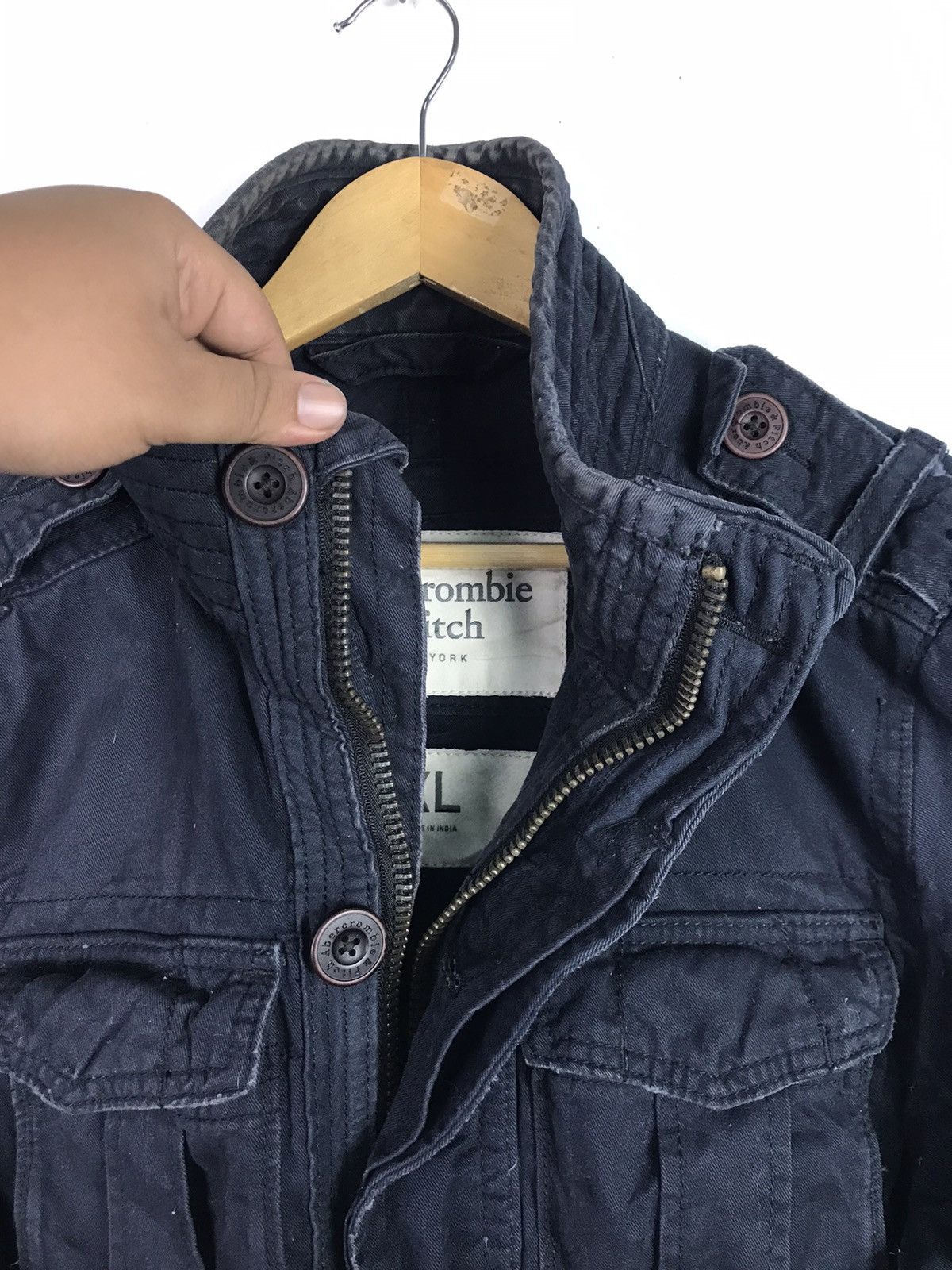 Abercrombie & Fitch Abercrombie Military Style Jacket Rare Design Size US XL / EU 56 / 4 - 8 Thumbnail